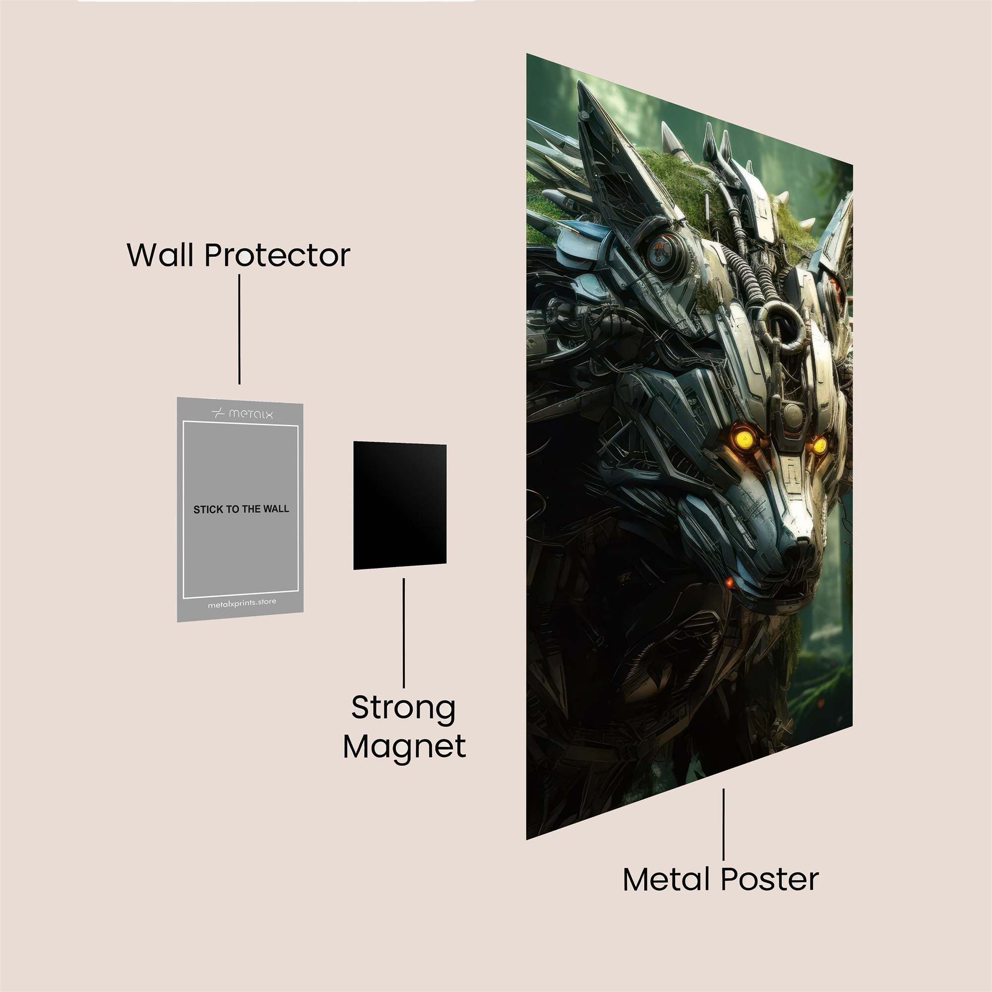 Cyberwolf Enigma Safe Wall Magnetic / M