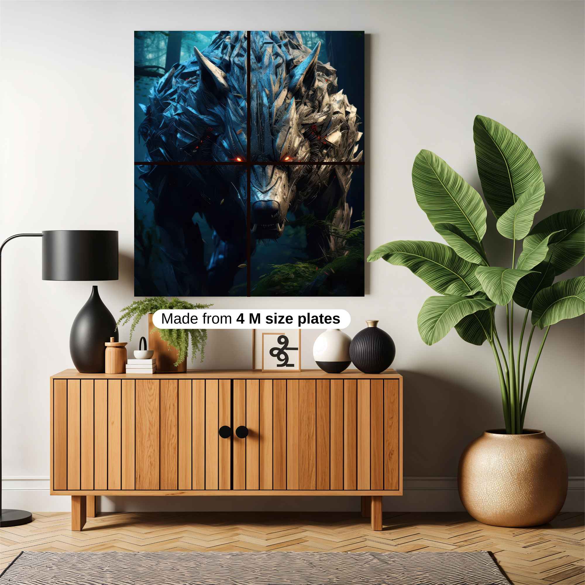 Cyber Wolfstorm Safe Wall Magnetic / M