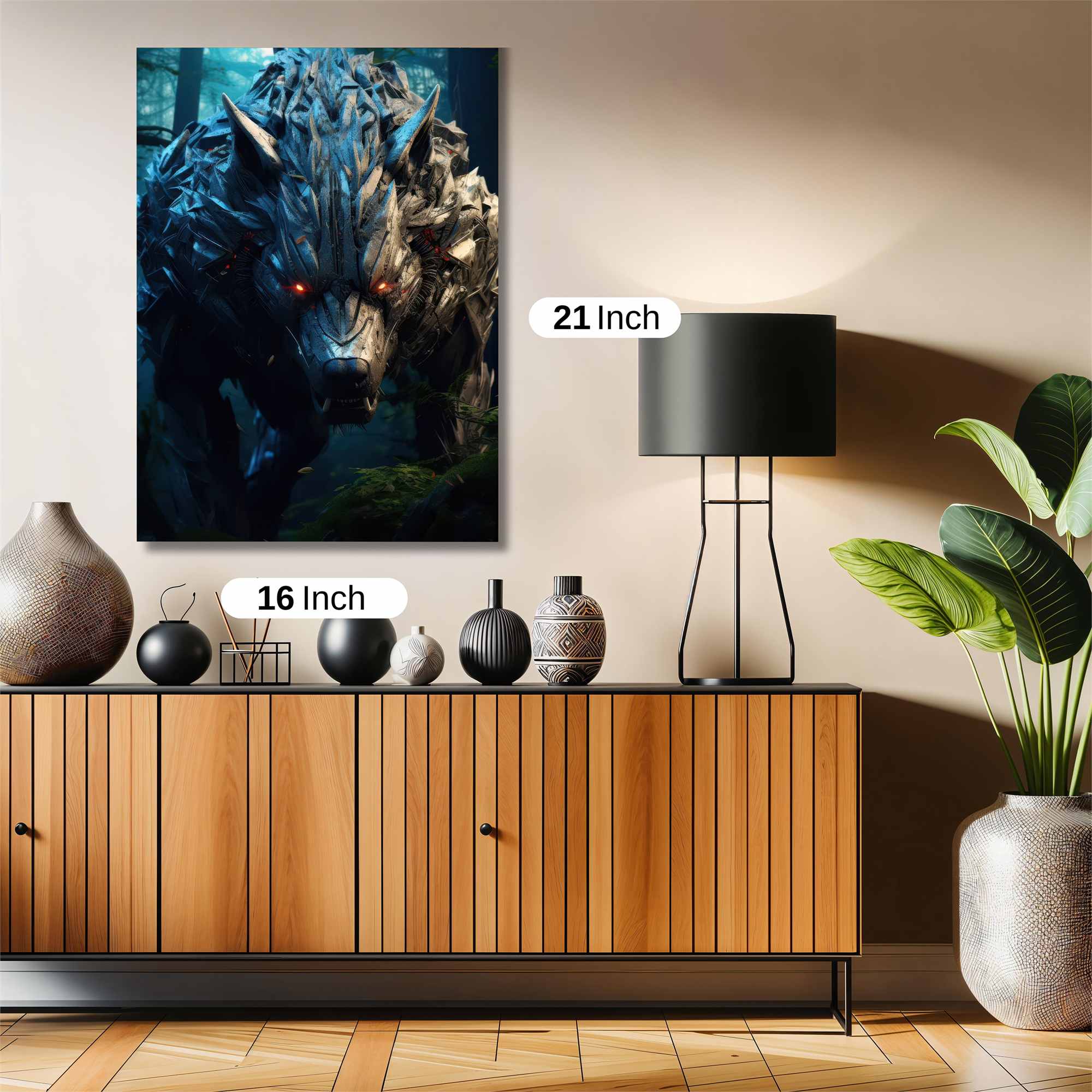 Cyber Wolfstorm Safe Wall Magnetic / M