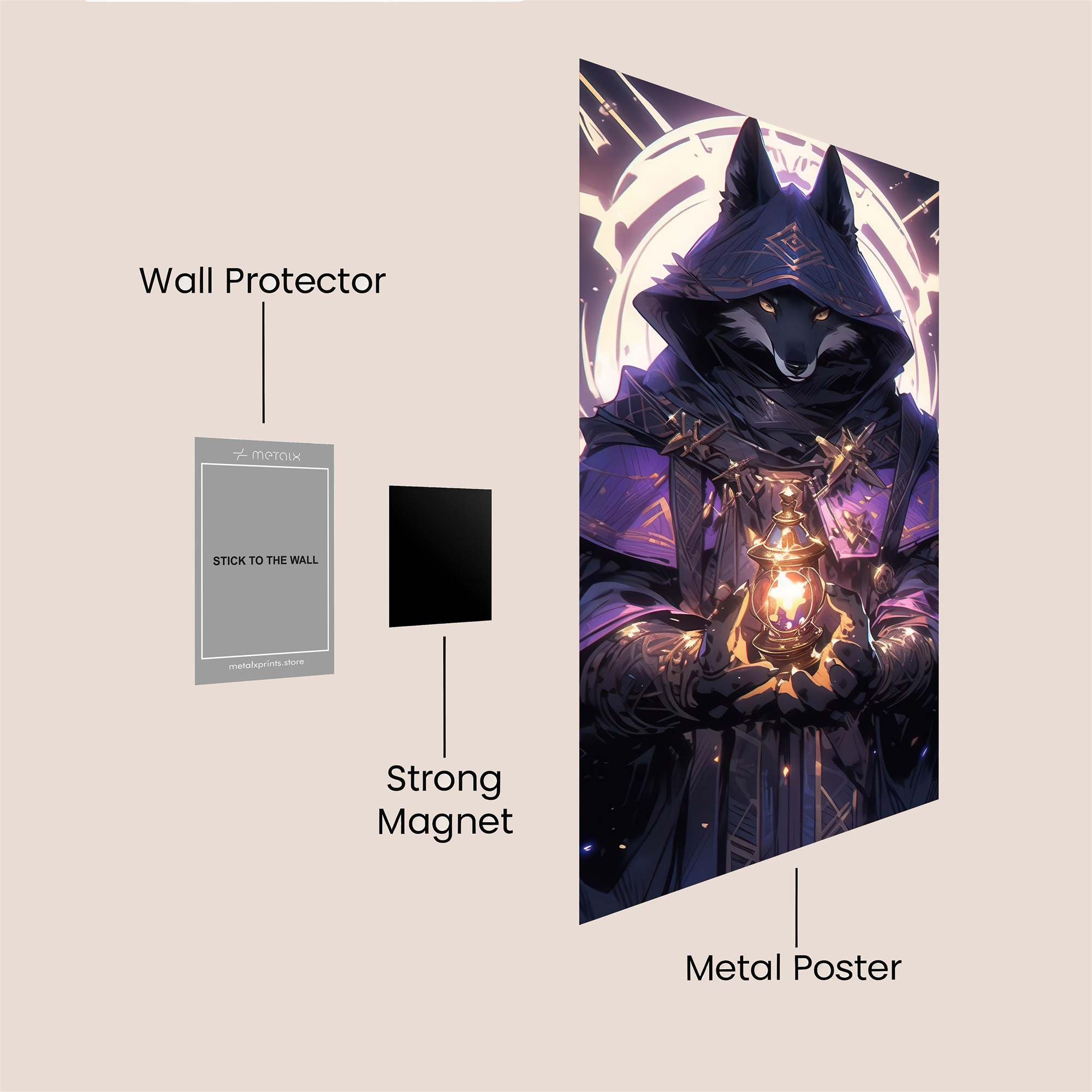 Mystic Luna Safe Wall Magnetic / M