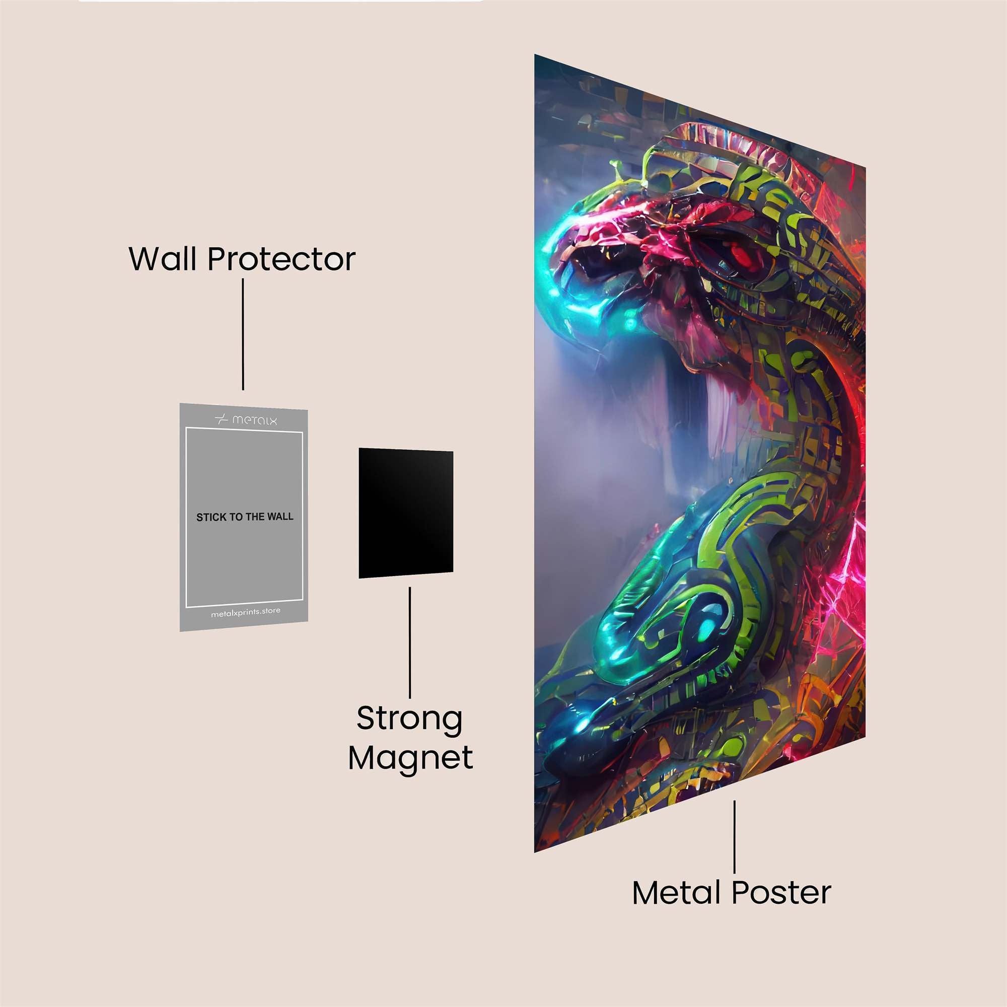 Serpent Brilliance Safe Wall Magnetic / M