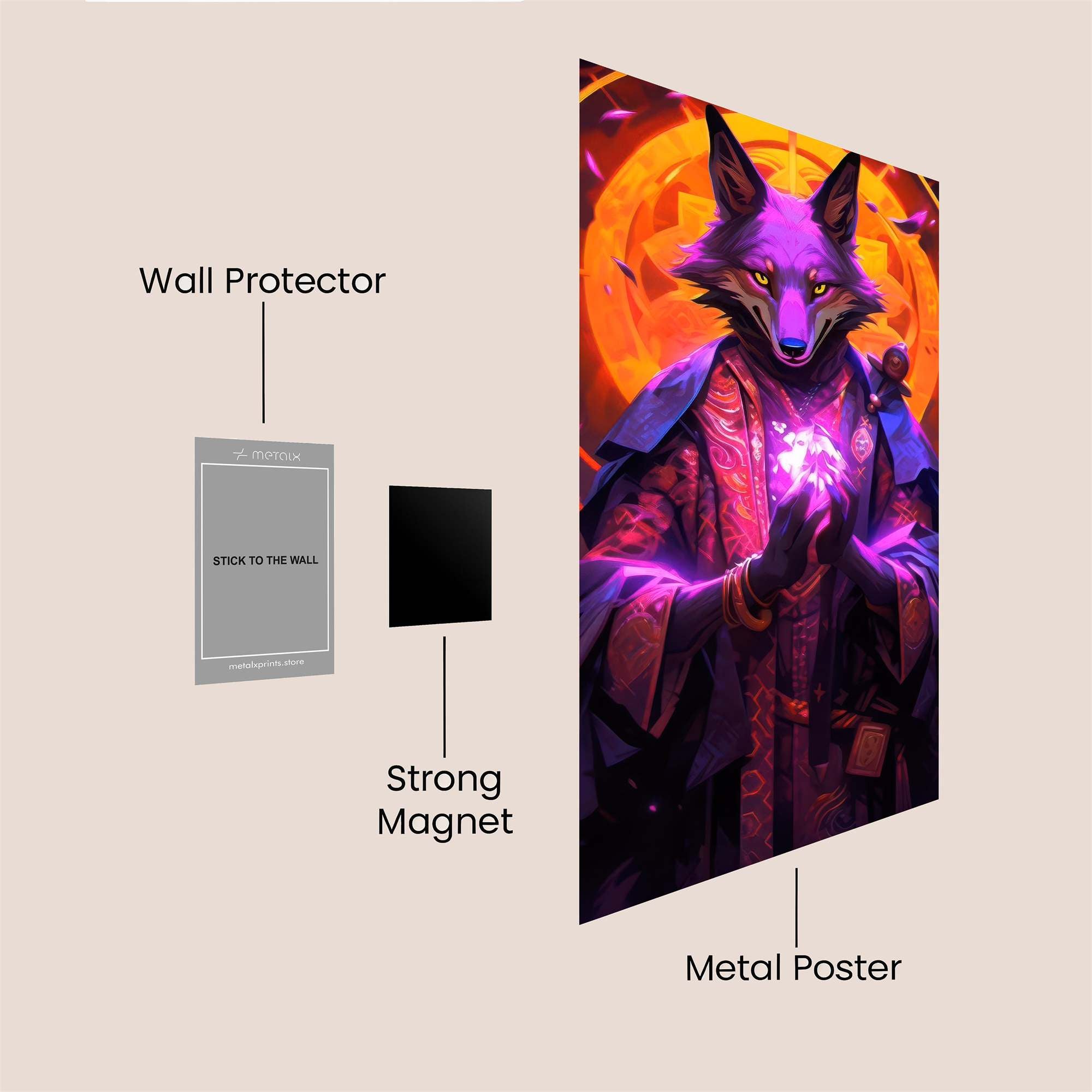 Lupine Reverie Safe Wall Magnetic / M