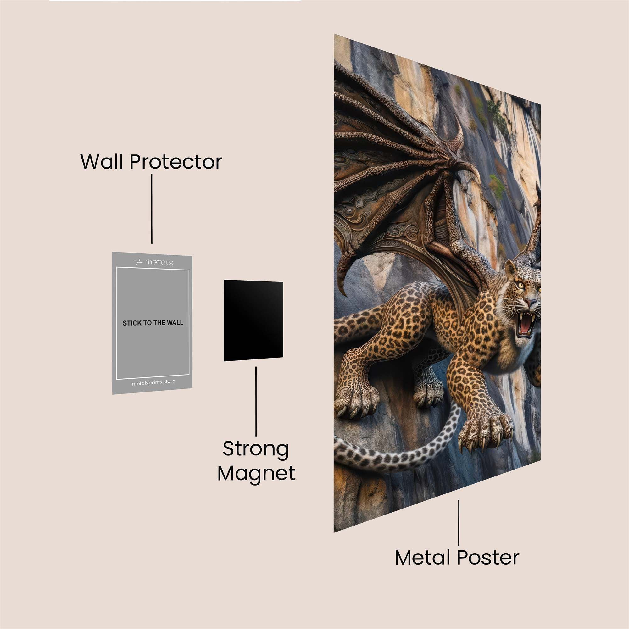 Leopard Ascent Safe Wall Magnetic / M