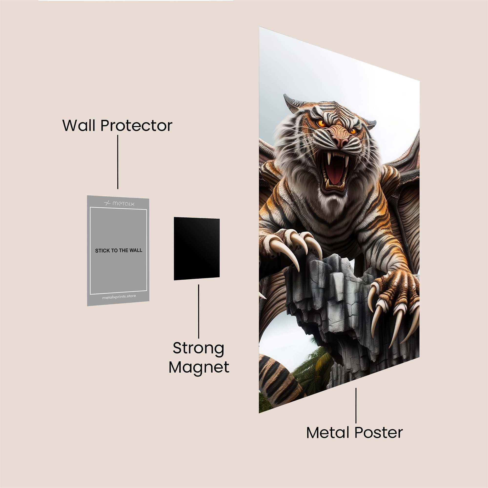 Tiger Roarwave Safe Wall Magnetic / M