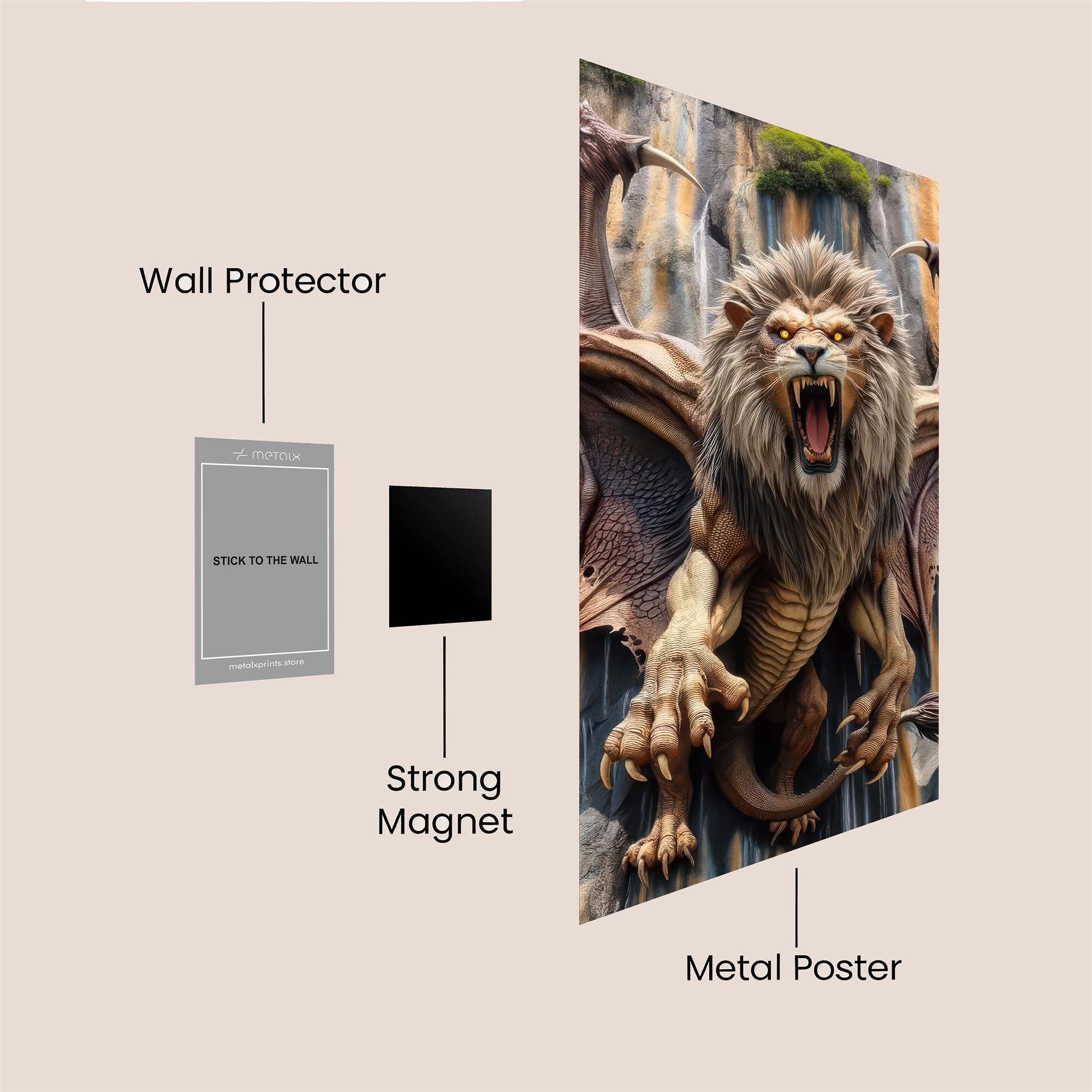 Beast Roar Safe Wall Magnetic / M