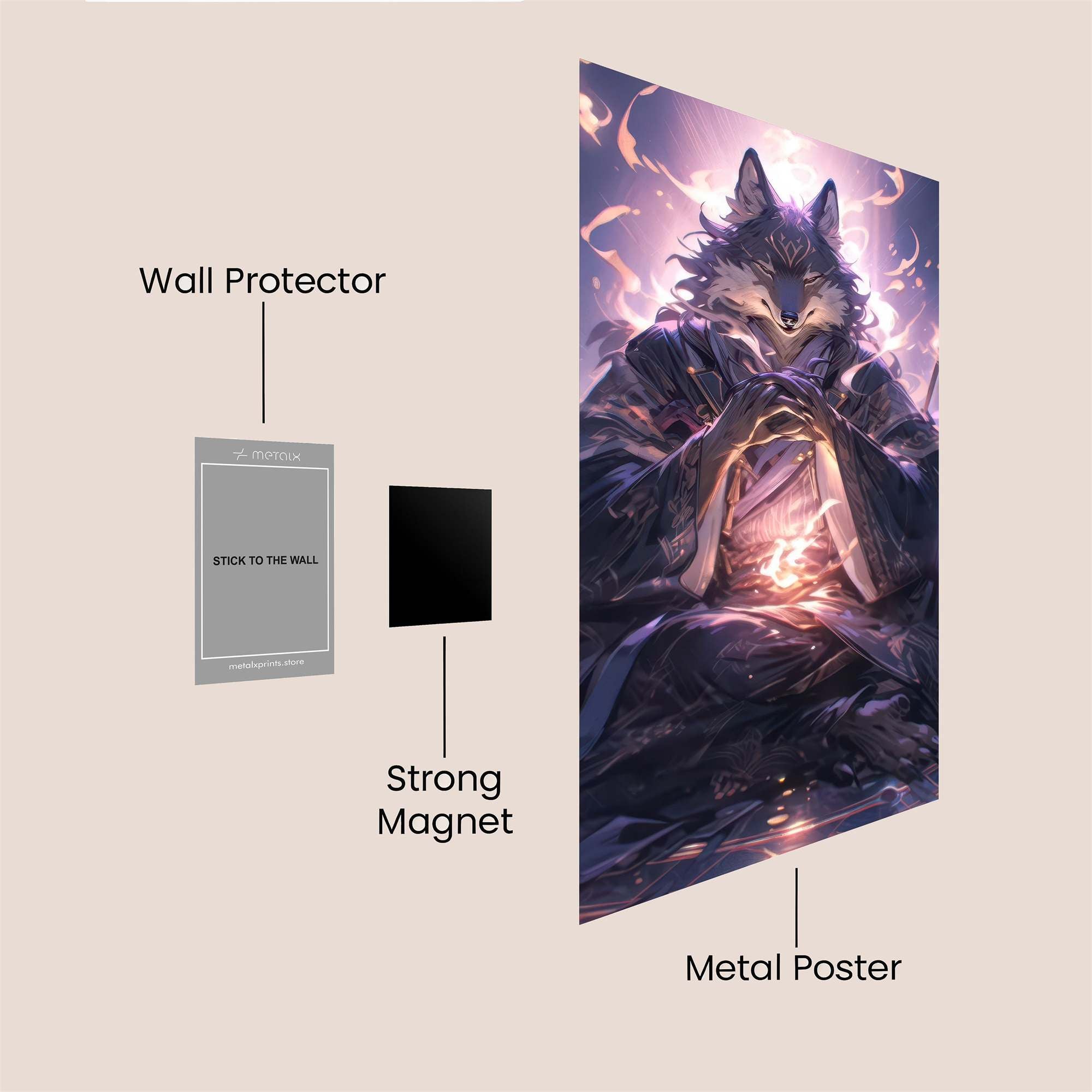 Lupine Serenity Safe Wall Magnetic / M