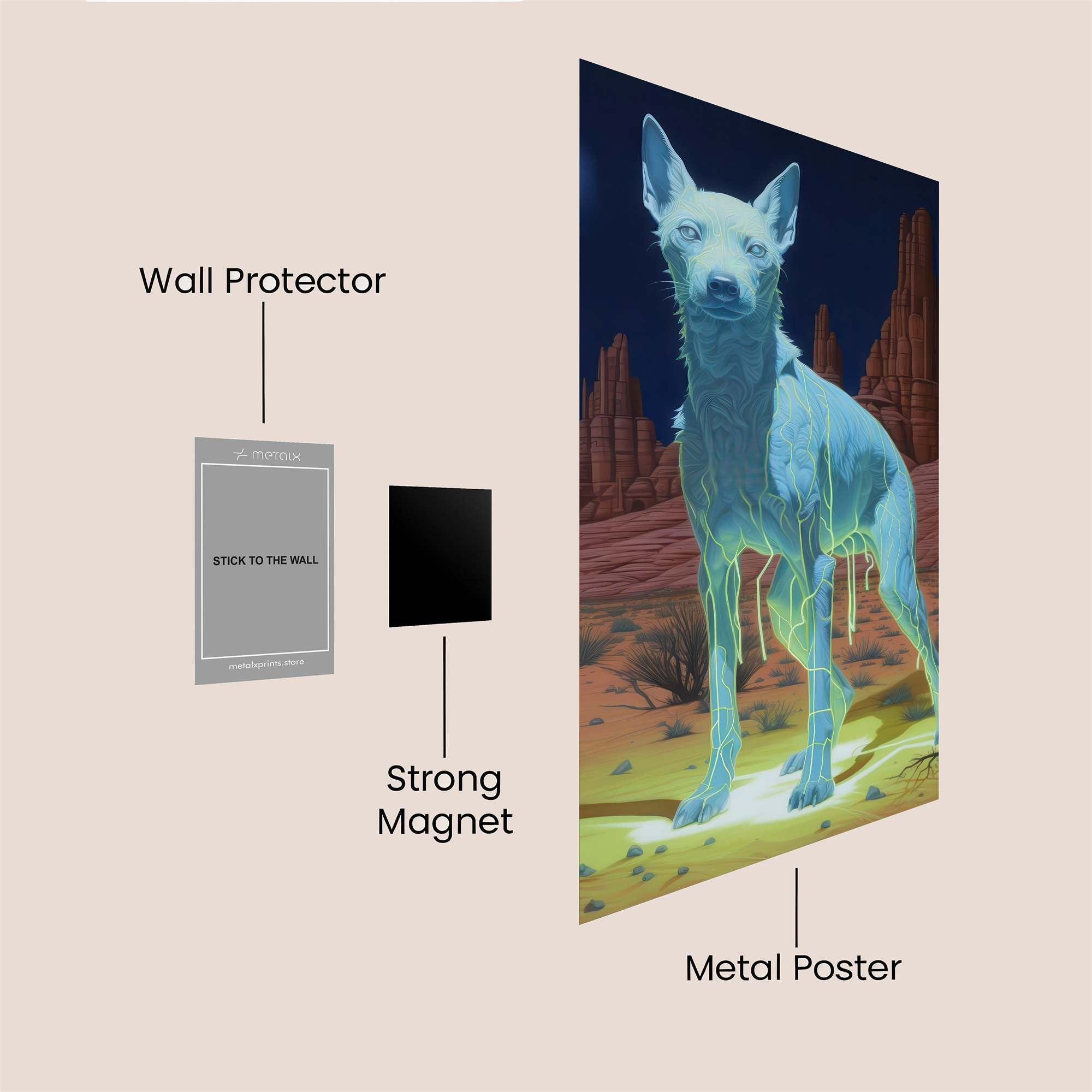 Luminous Sentinel Safe Wall Magnetic / M