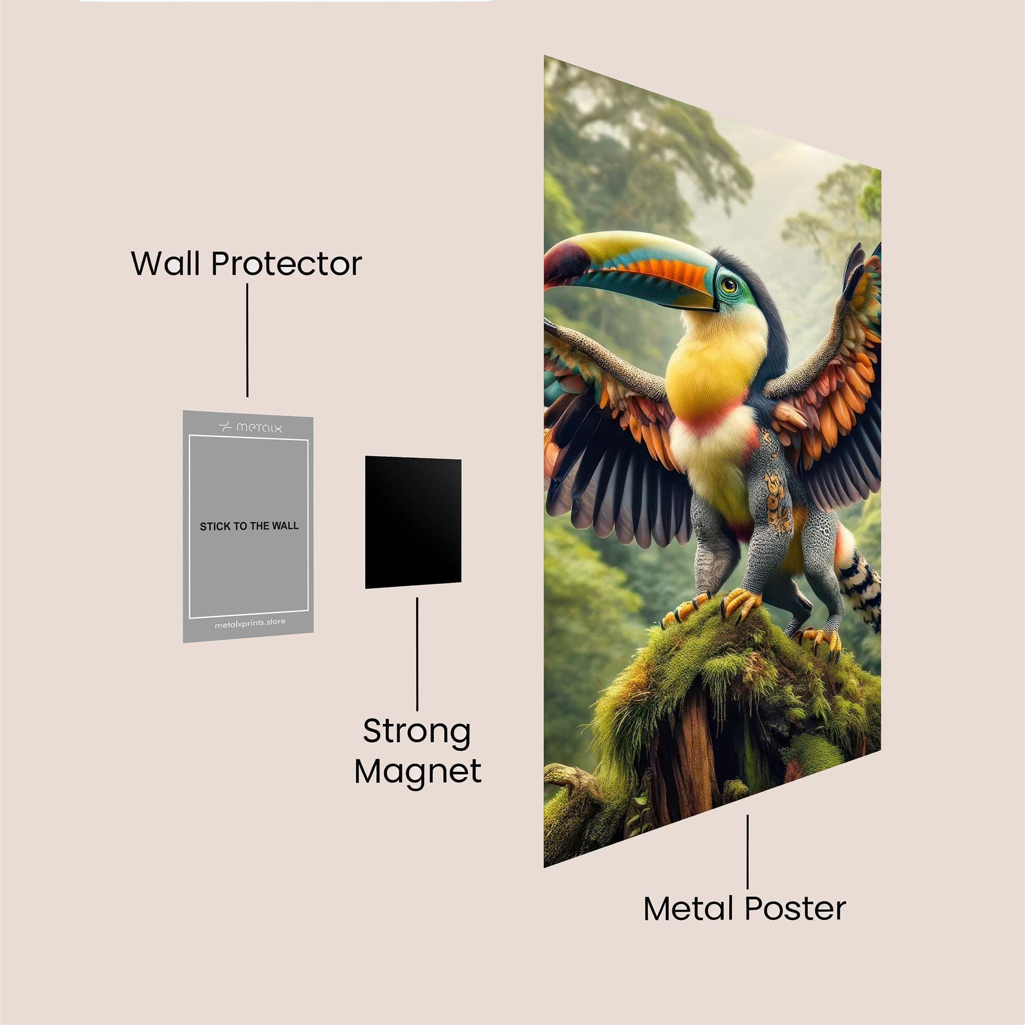 Tropical Majesty Safe Wall Magnetic / M