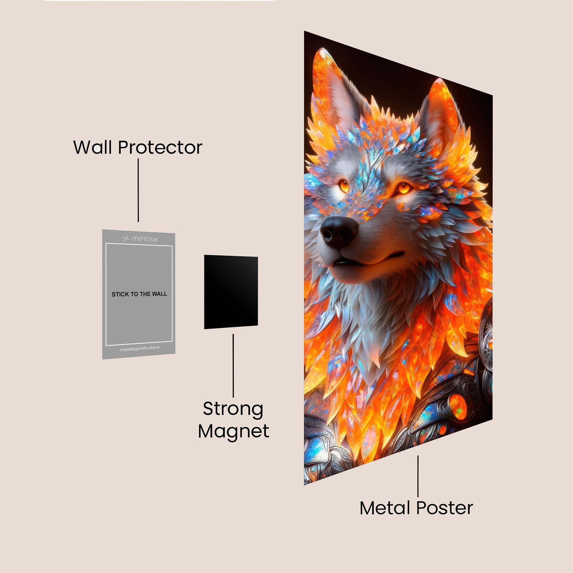 Flame Guardian Safe Wall Magnetic / M