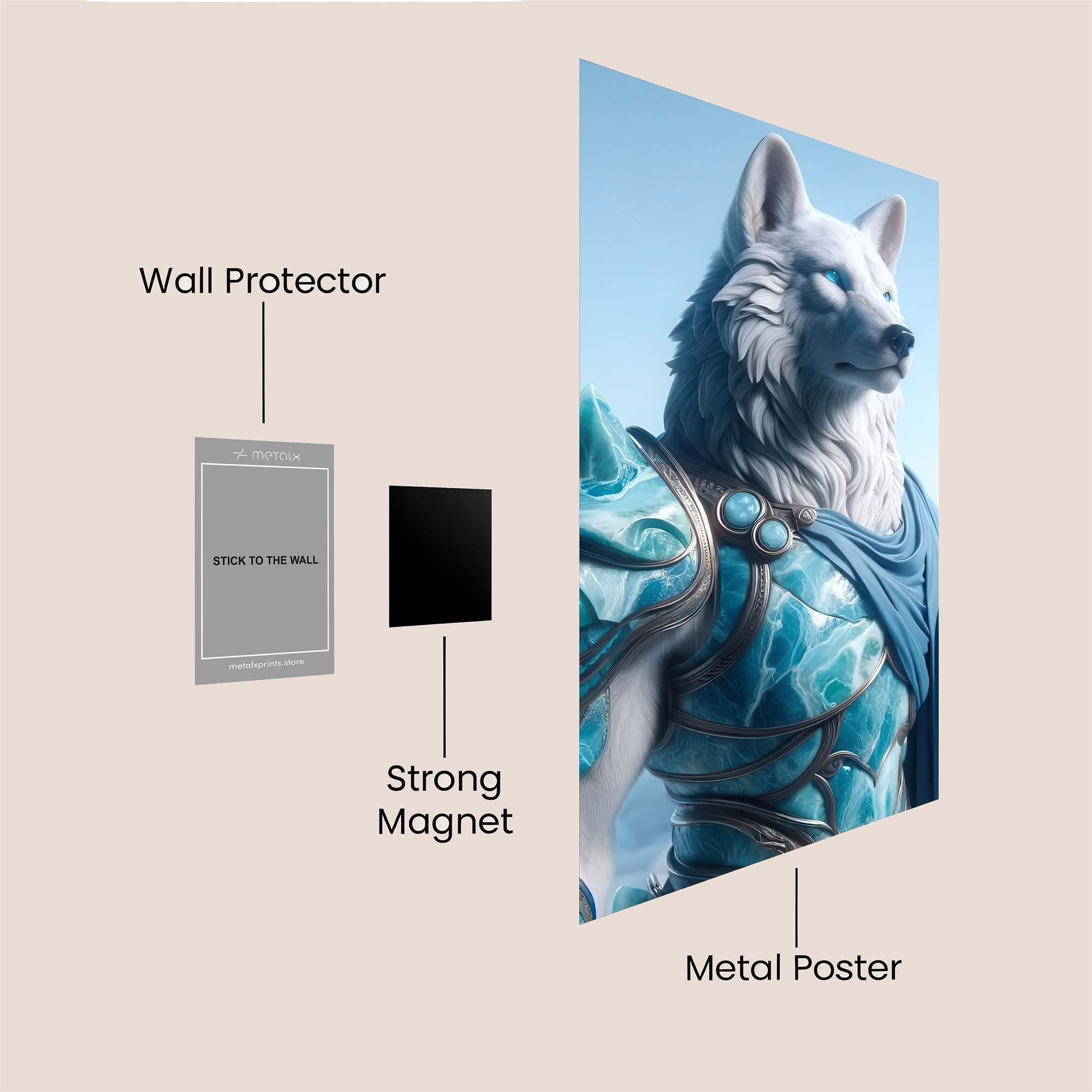 Lupine Majesty Safe Wall Magnetic / M