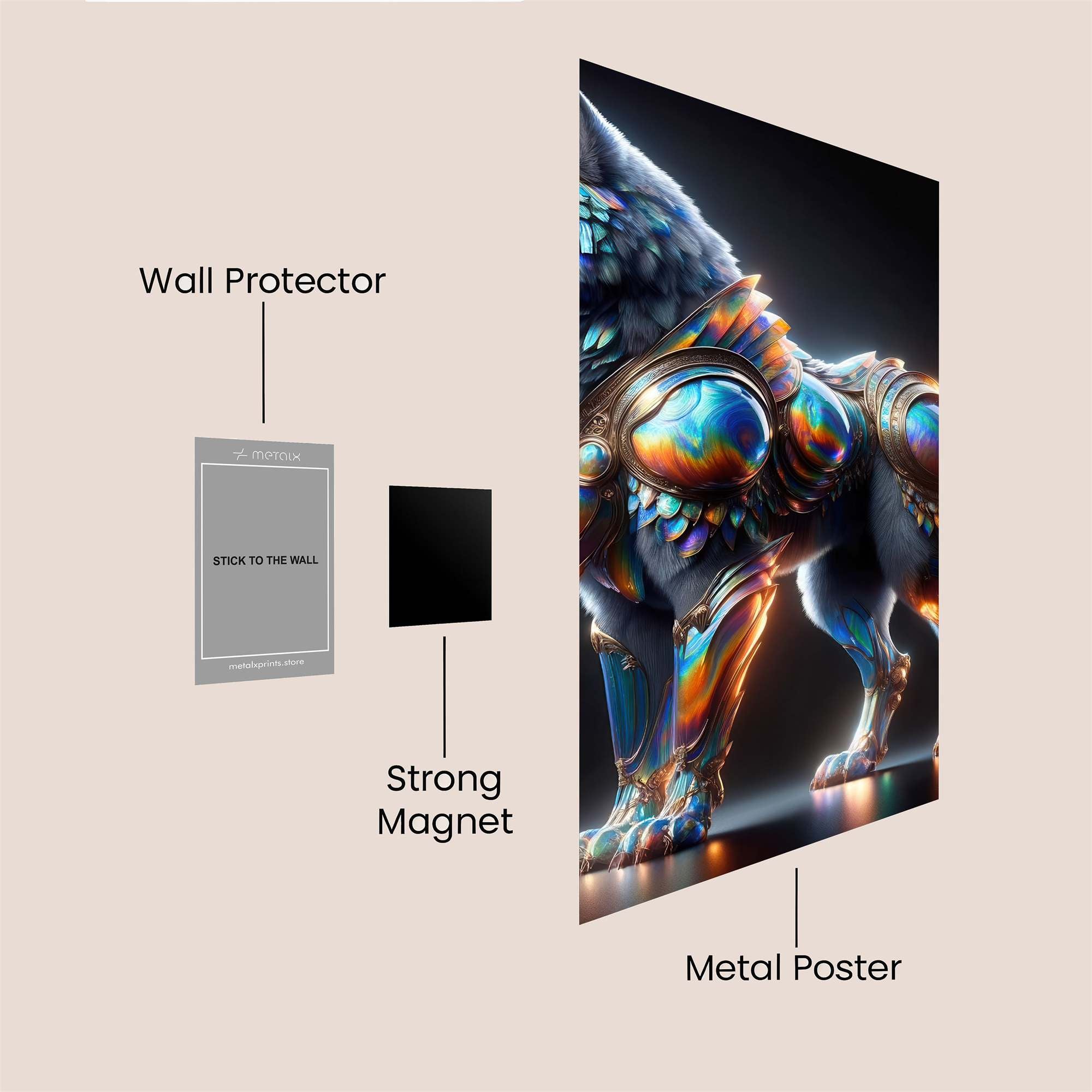 Luminous Guardian Safe Wall Magnetic / M