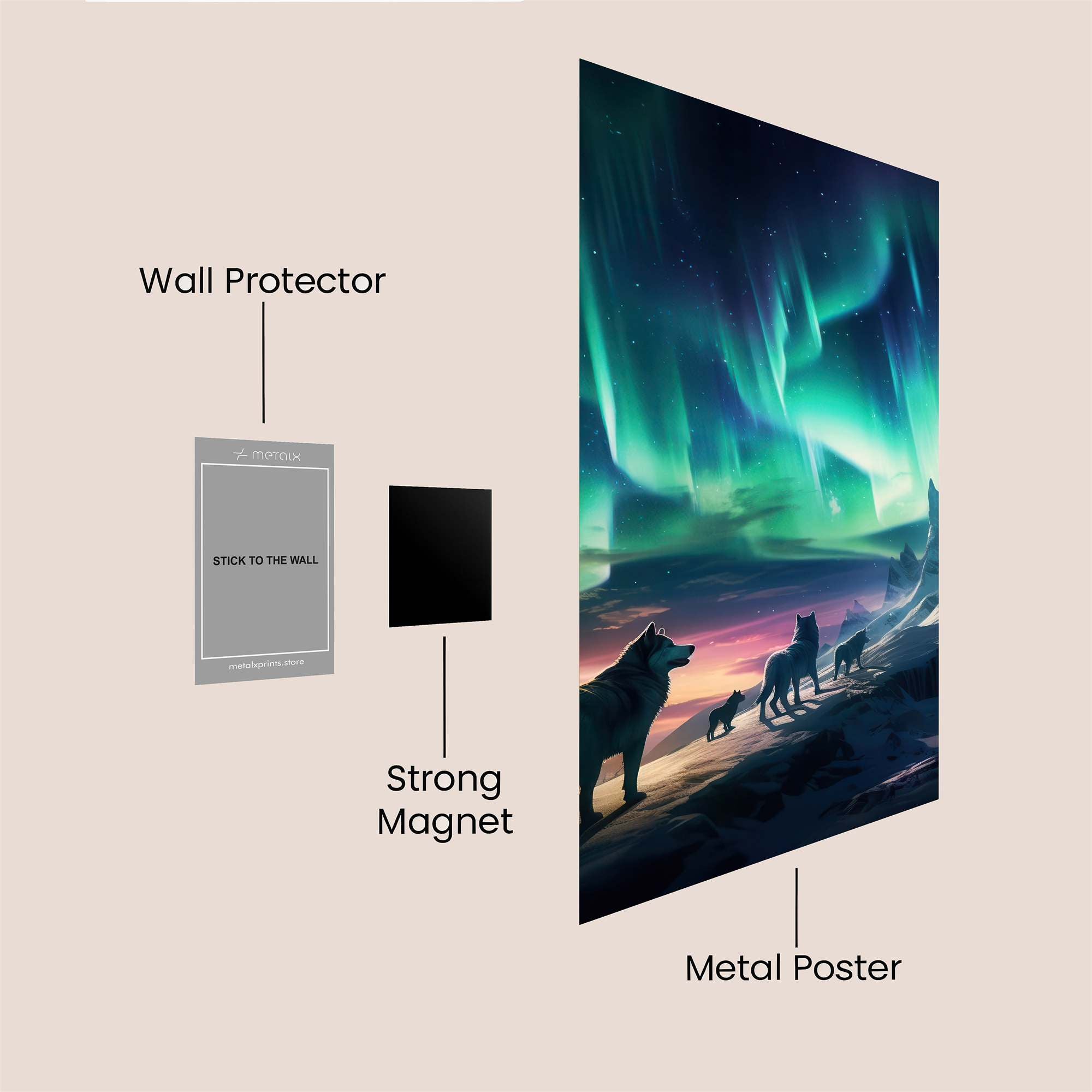 Lupine Reverie Safe Wall Magnetic / M