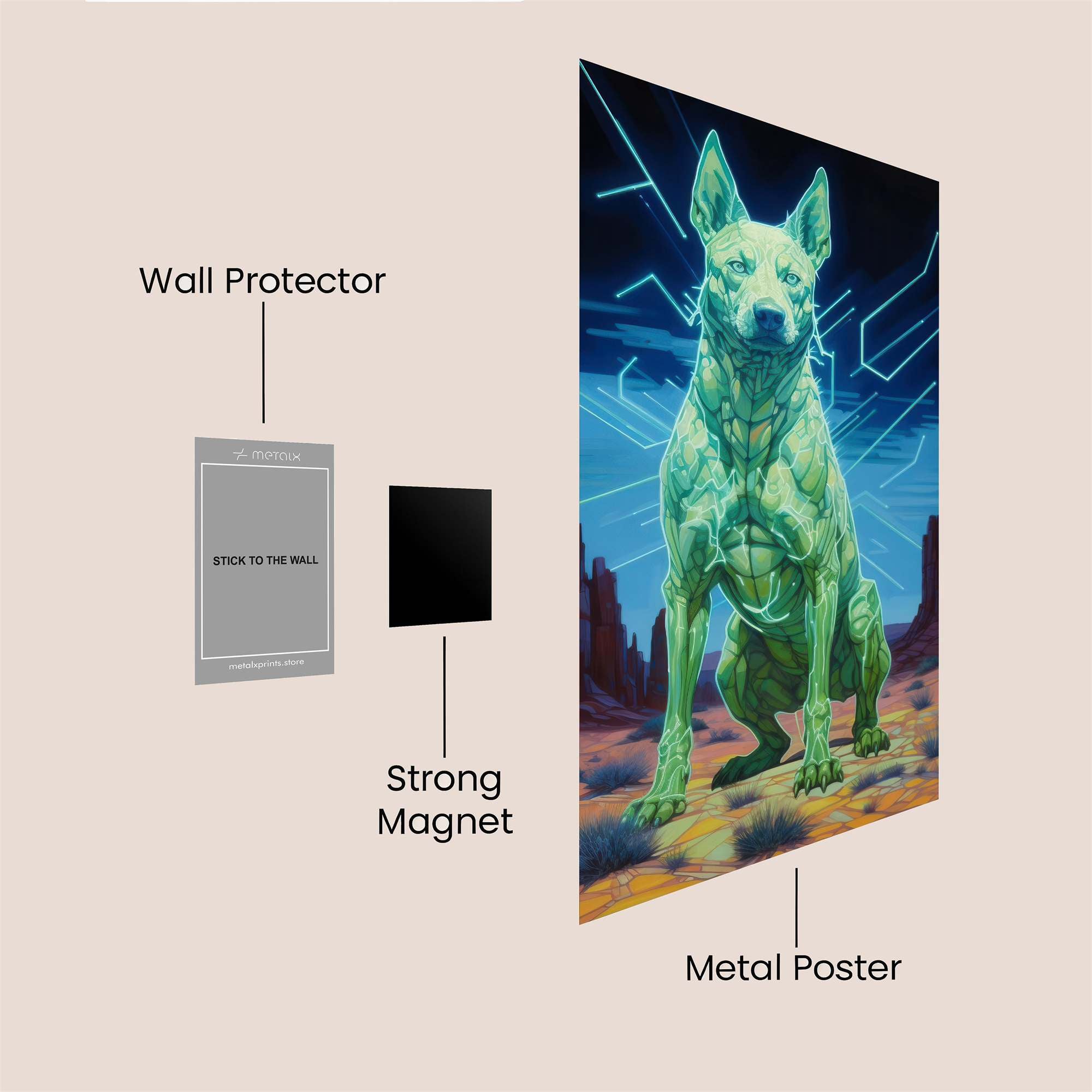 Cyber Canine Safe Wall Magnetic / M