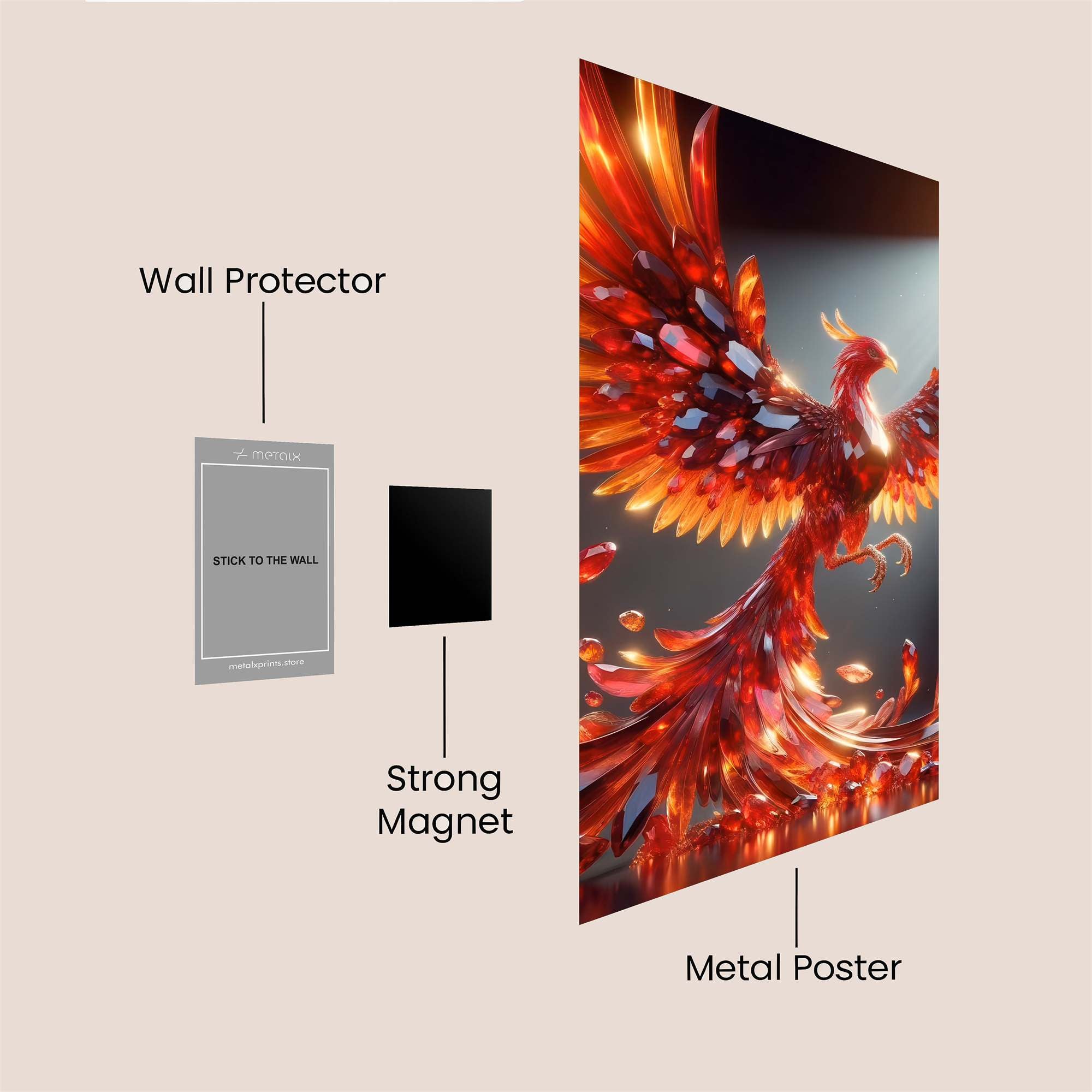 Phoenix Radiance Safe Wall Magnetic / M