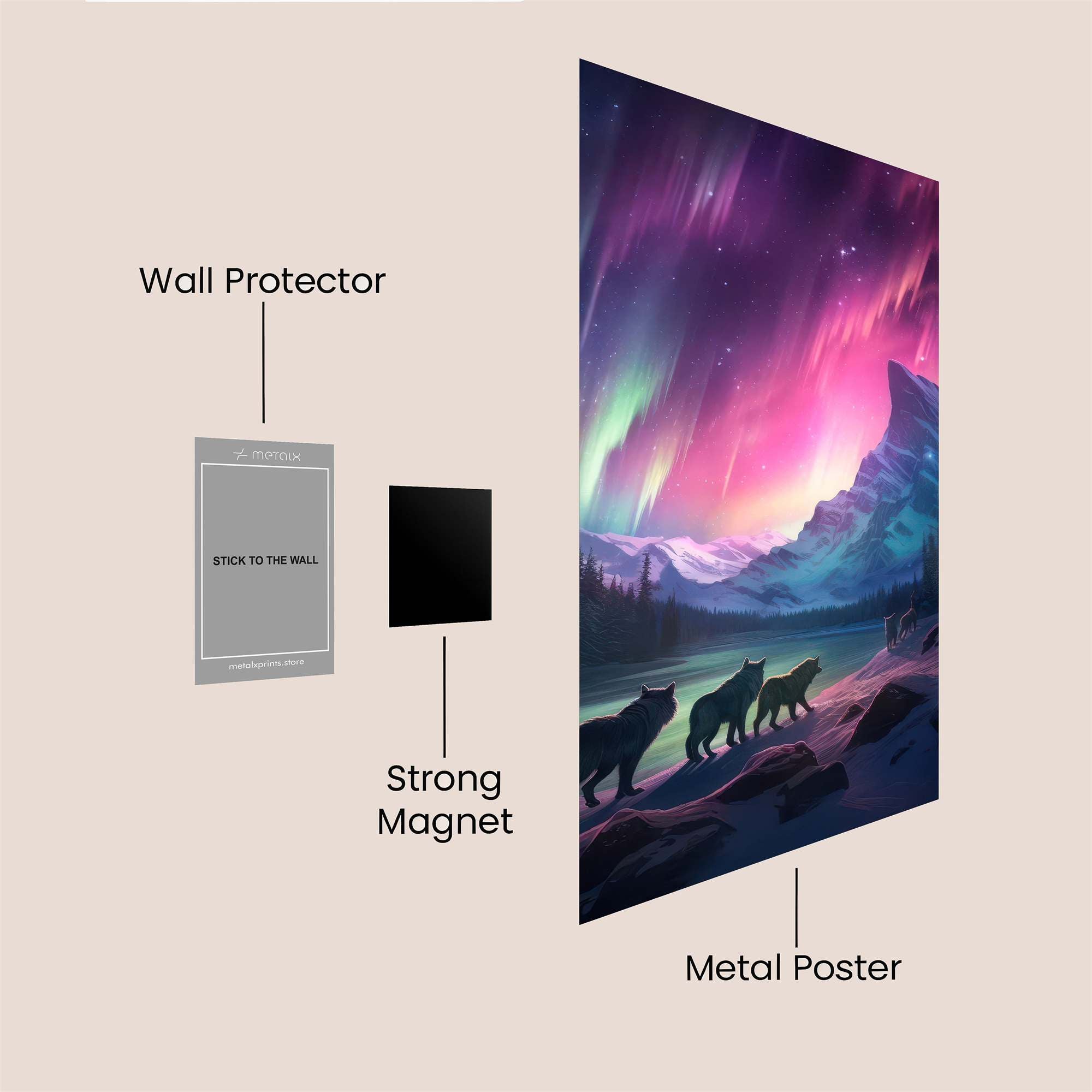 Lupine Reverie Safe Wall Magnetic / M
