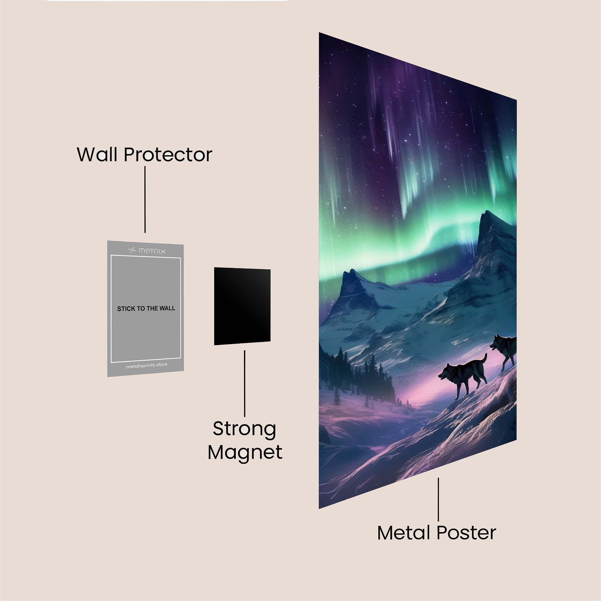 Aurora Prowlers Safe Wall Magnetic / M