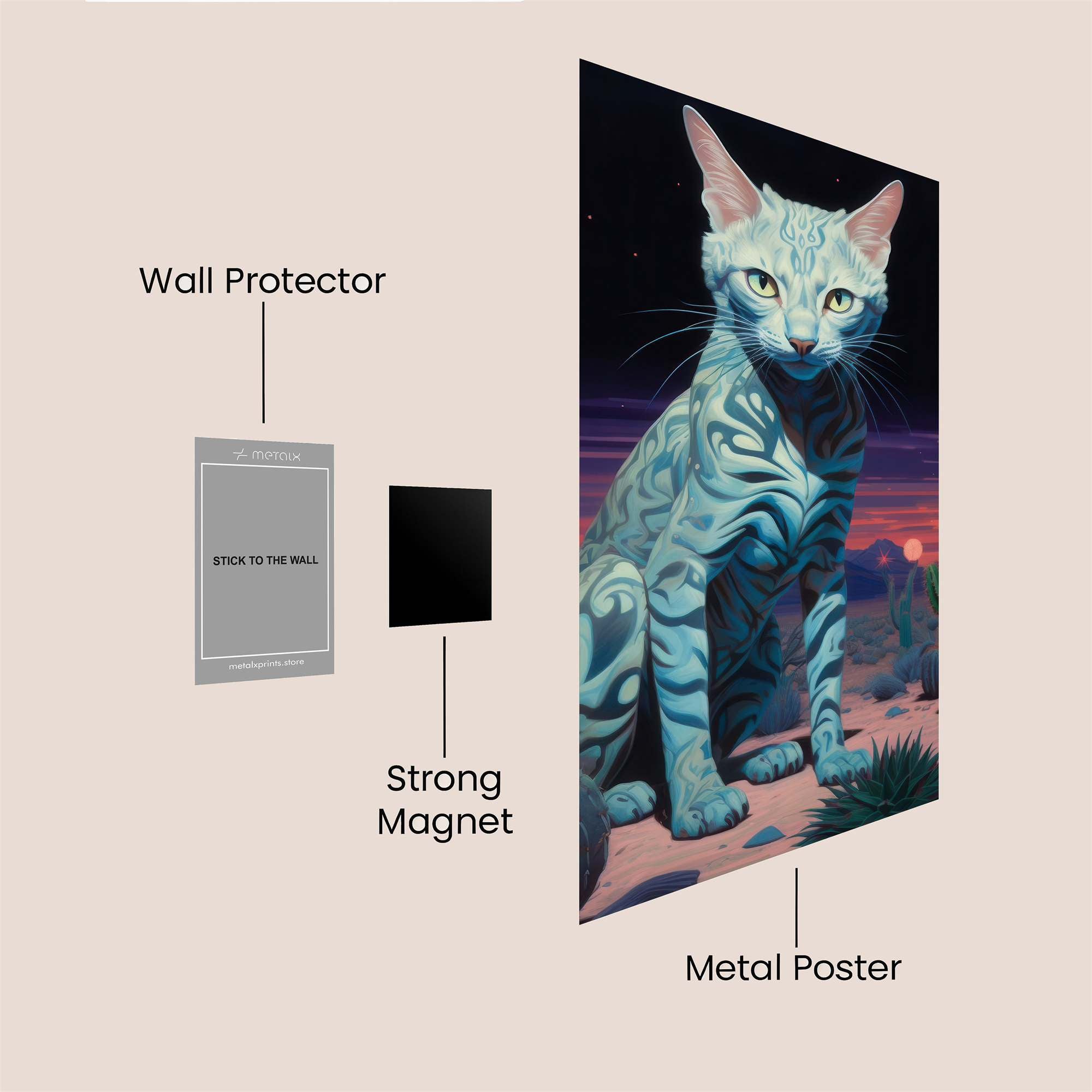 Mystic Whiskers Safe Wall Magnetic / M