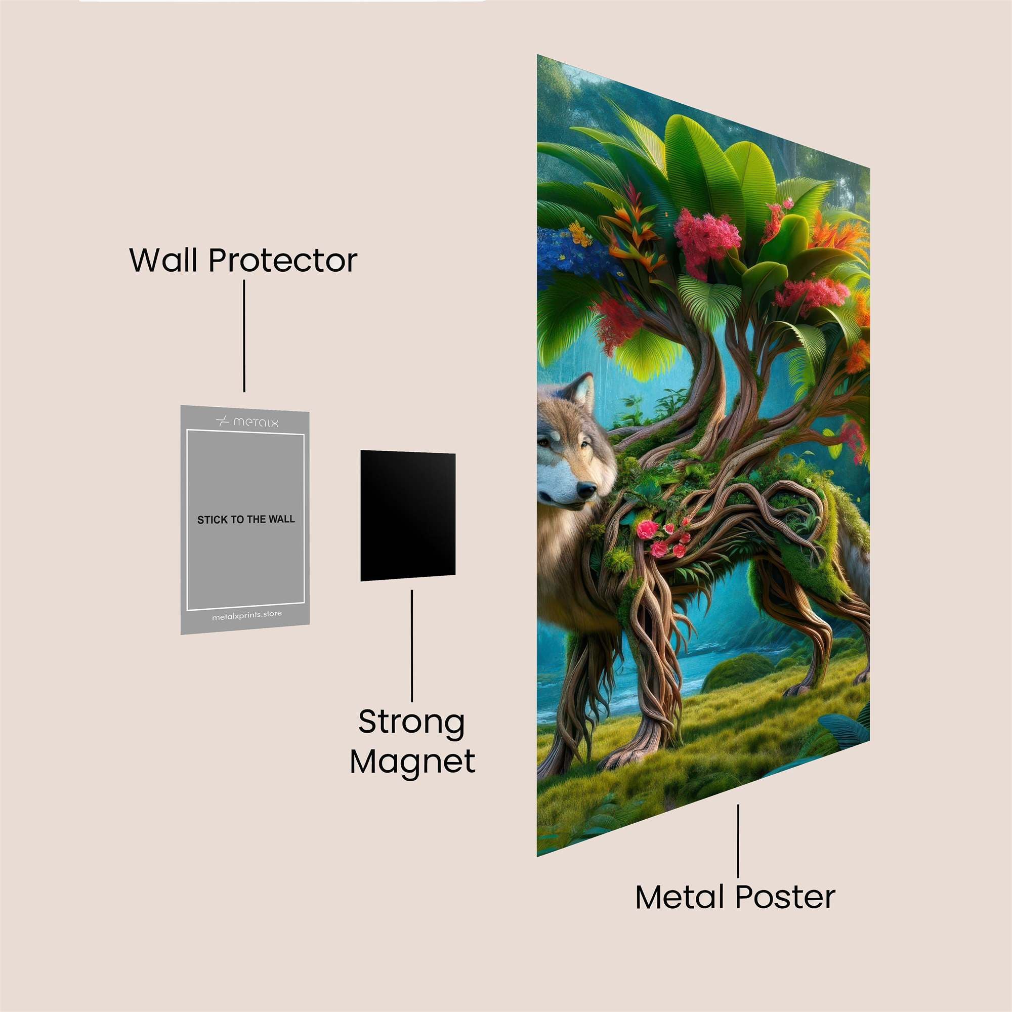 Nature Harmonium Safe Wall Magnetic / M