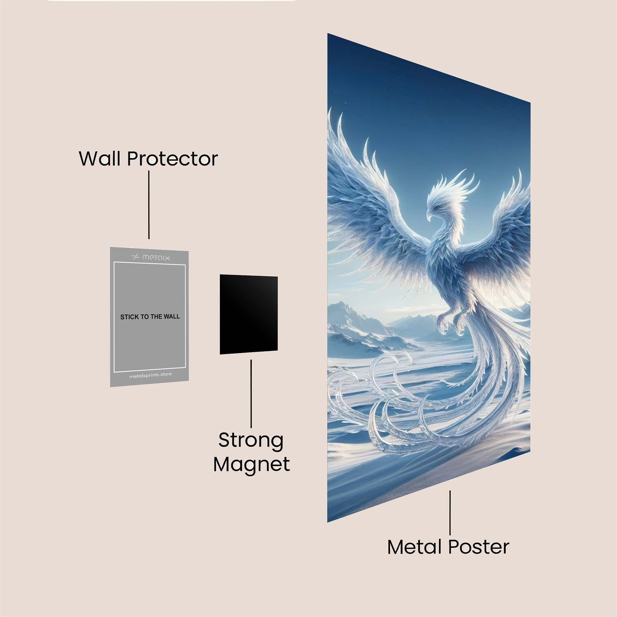 Frosted Majesty Safe Wall Magnetic / M