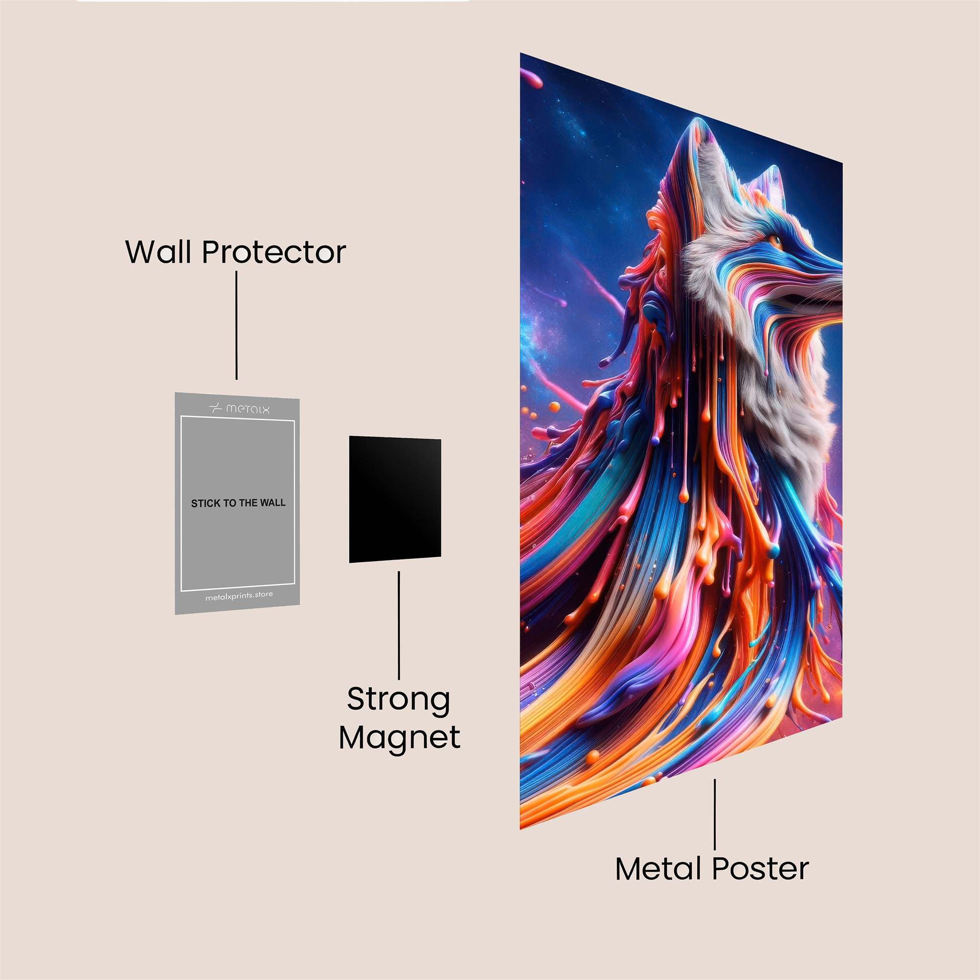 Chromatic Howl Safe Wall Magnetic / M