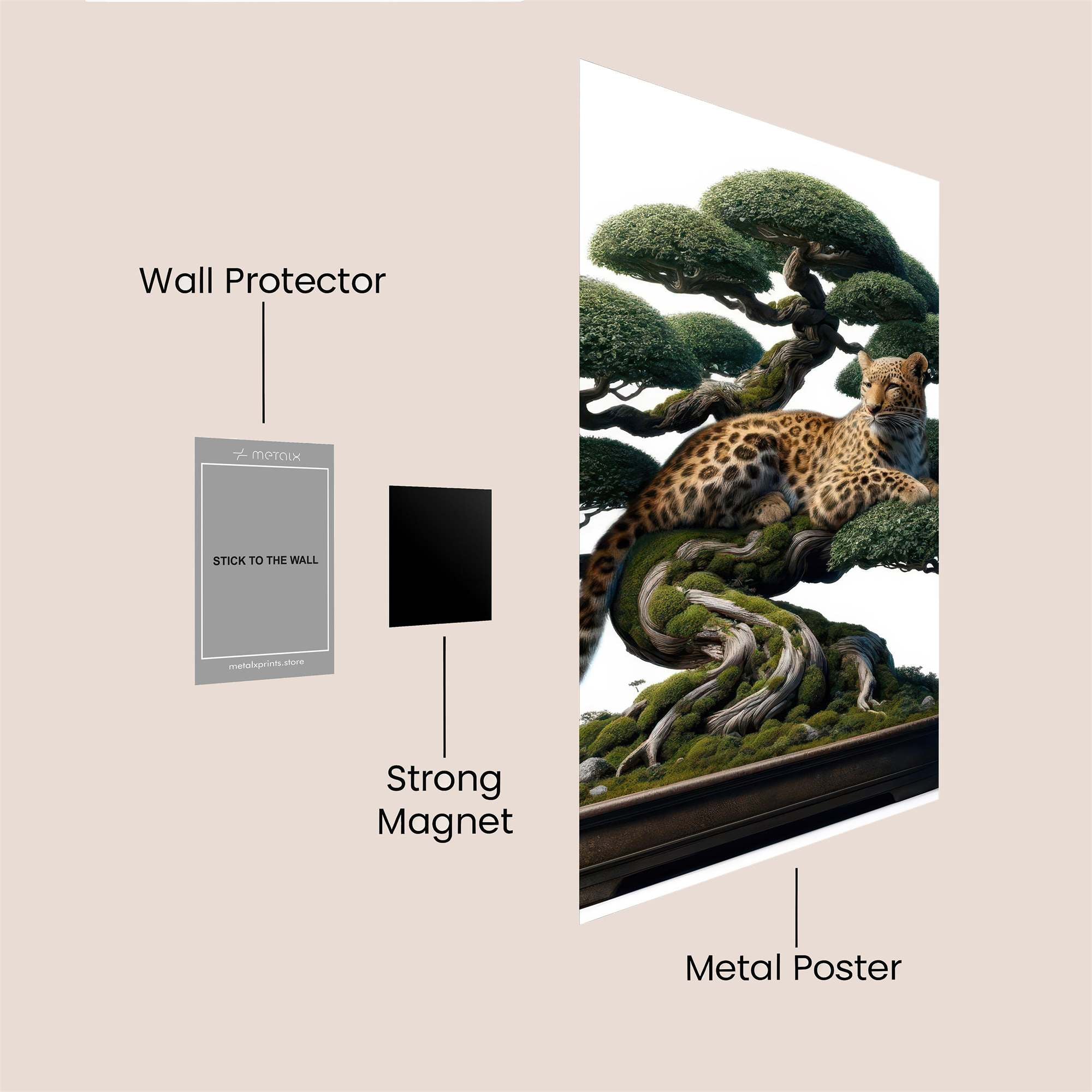 Leopard Serenity Safe Wall Magnetic / M