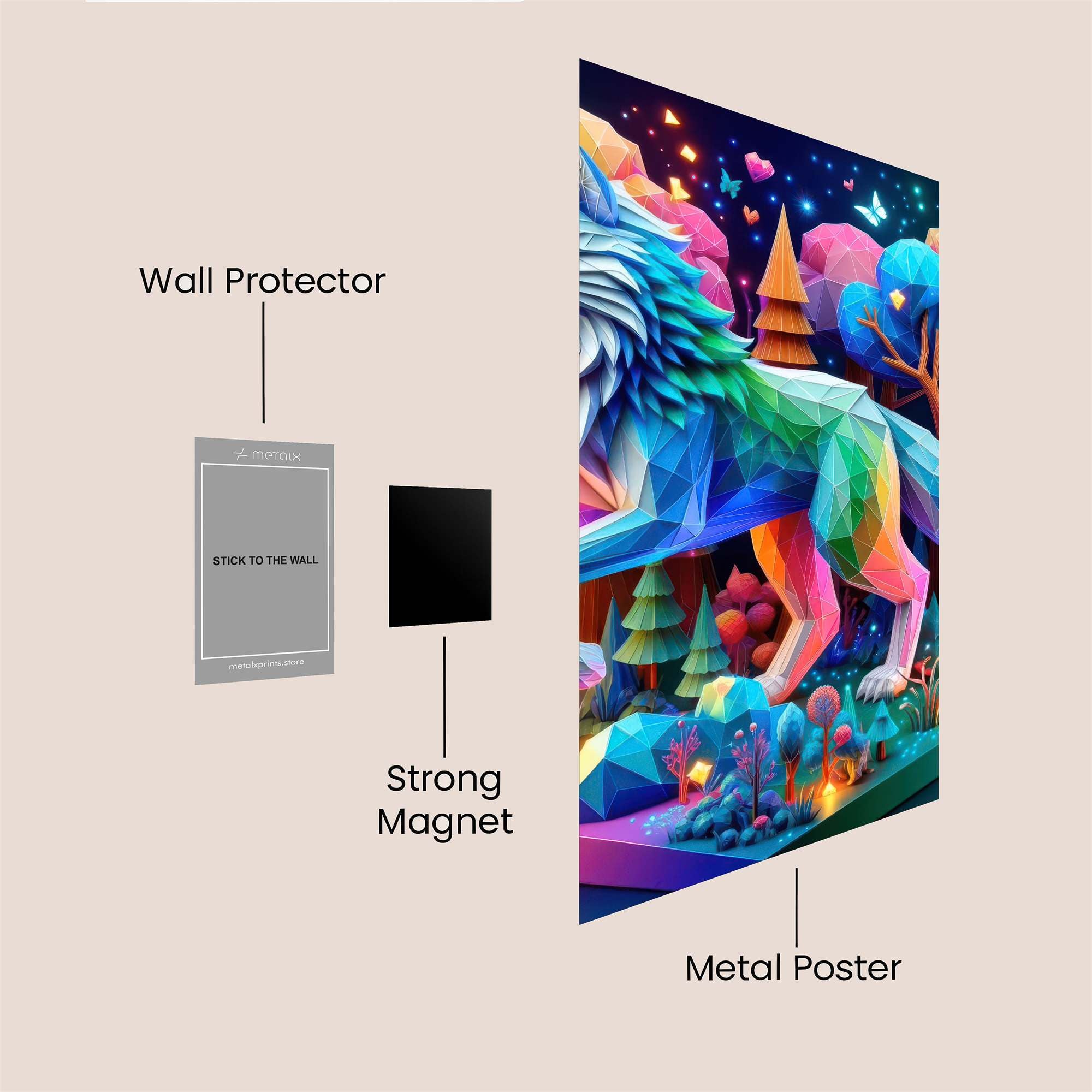 Prismatic Serenity Safe Wall Magnetic / M