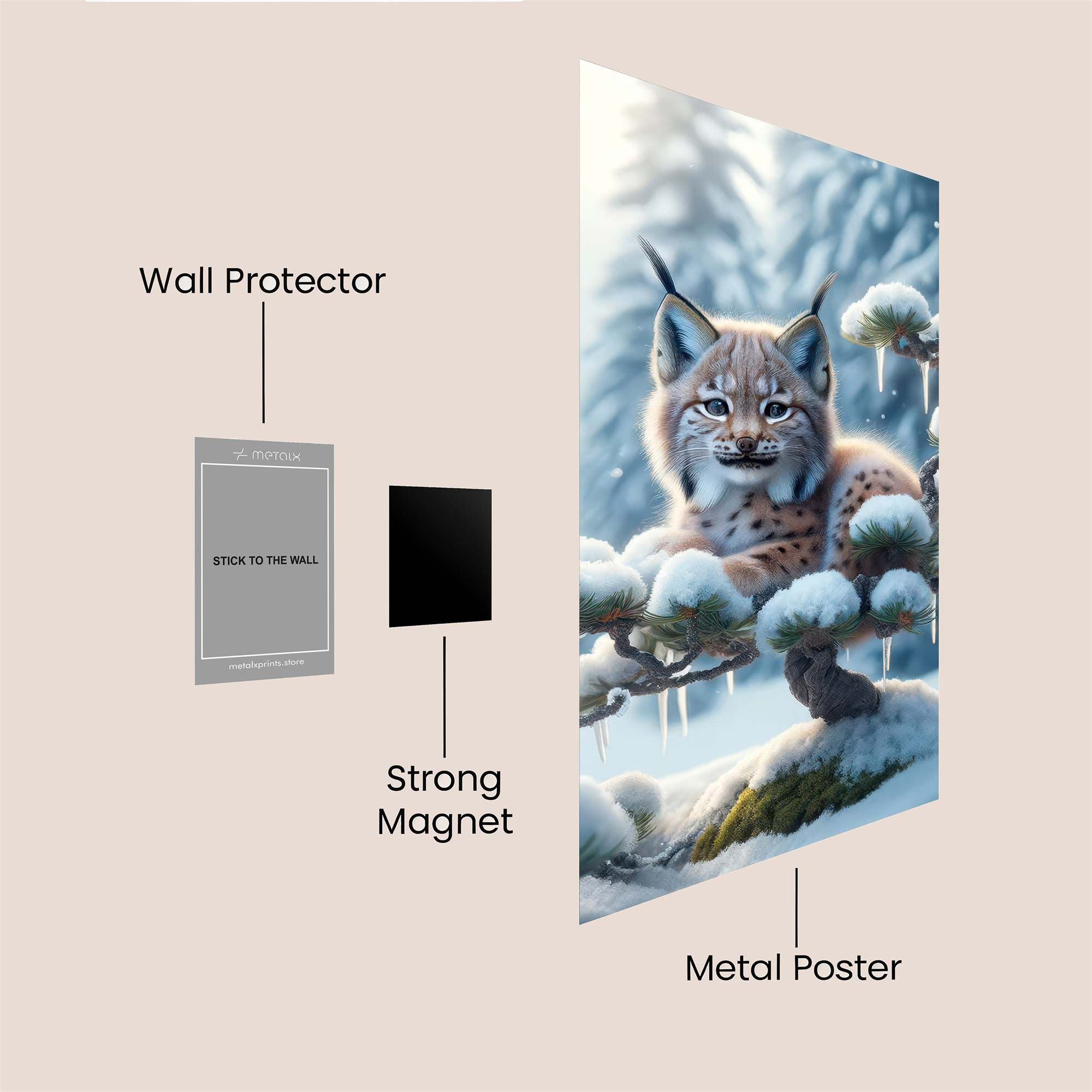 Lynx Serenity Safe Wall Magnetic / M