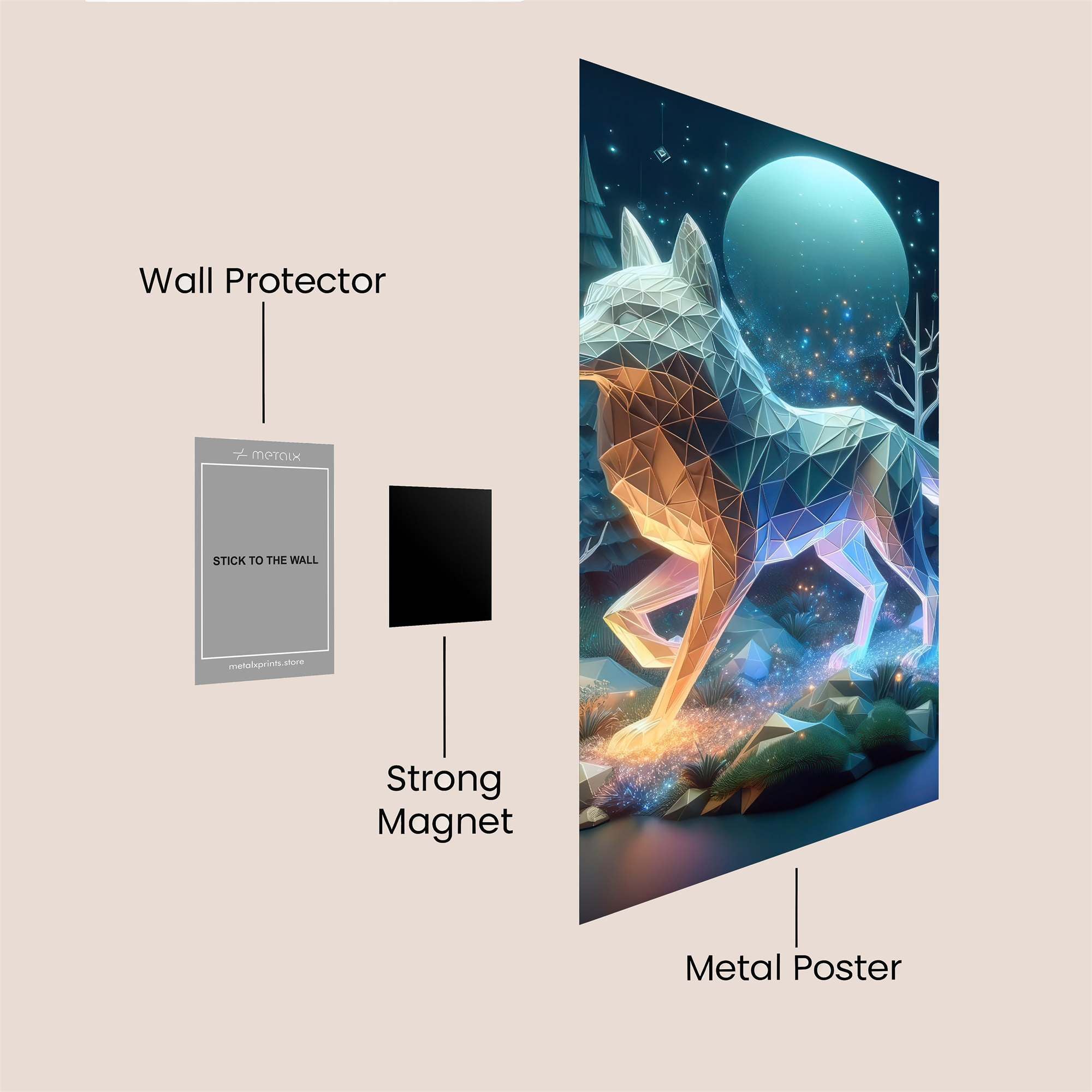 Luminous Frost Safe Wall Magnetic / M