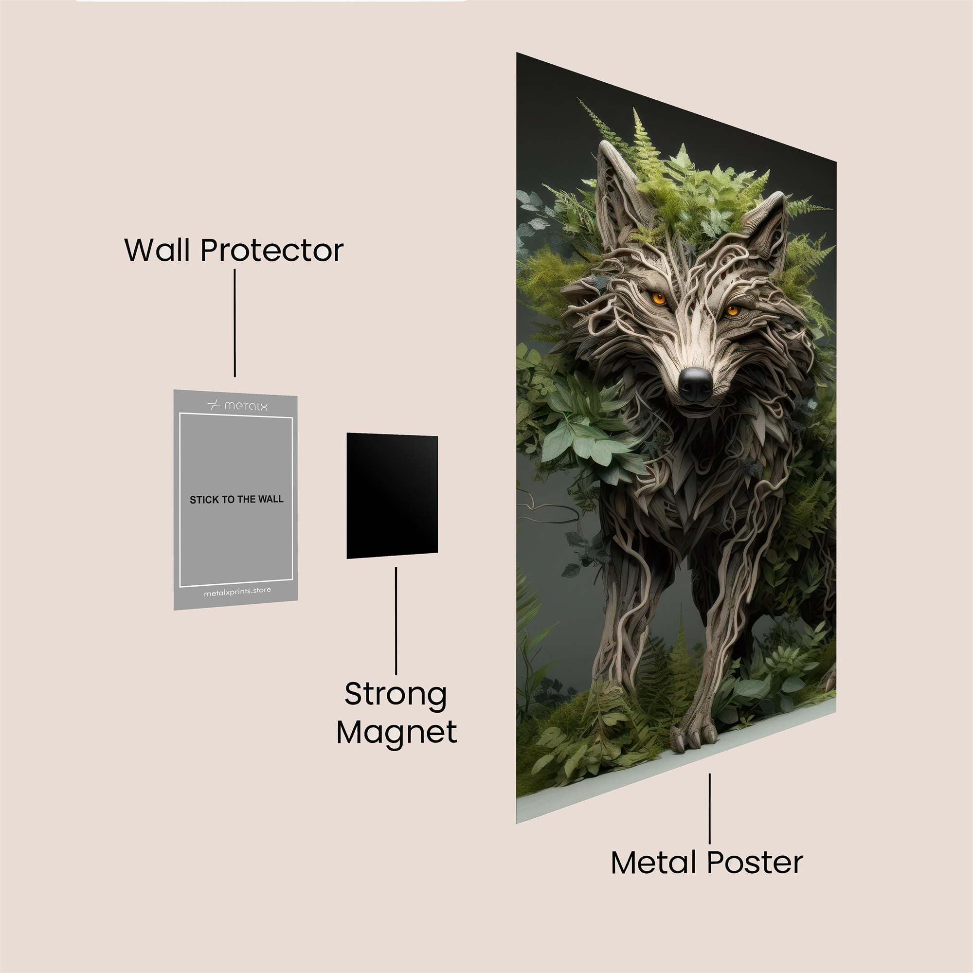 Wolf Verdant Safe Wall Magnetic / M