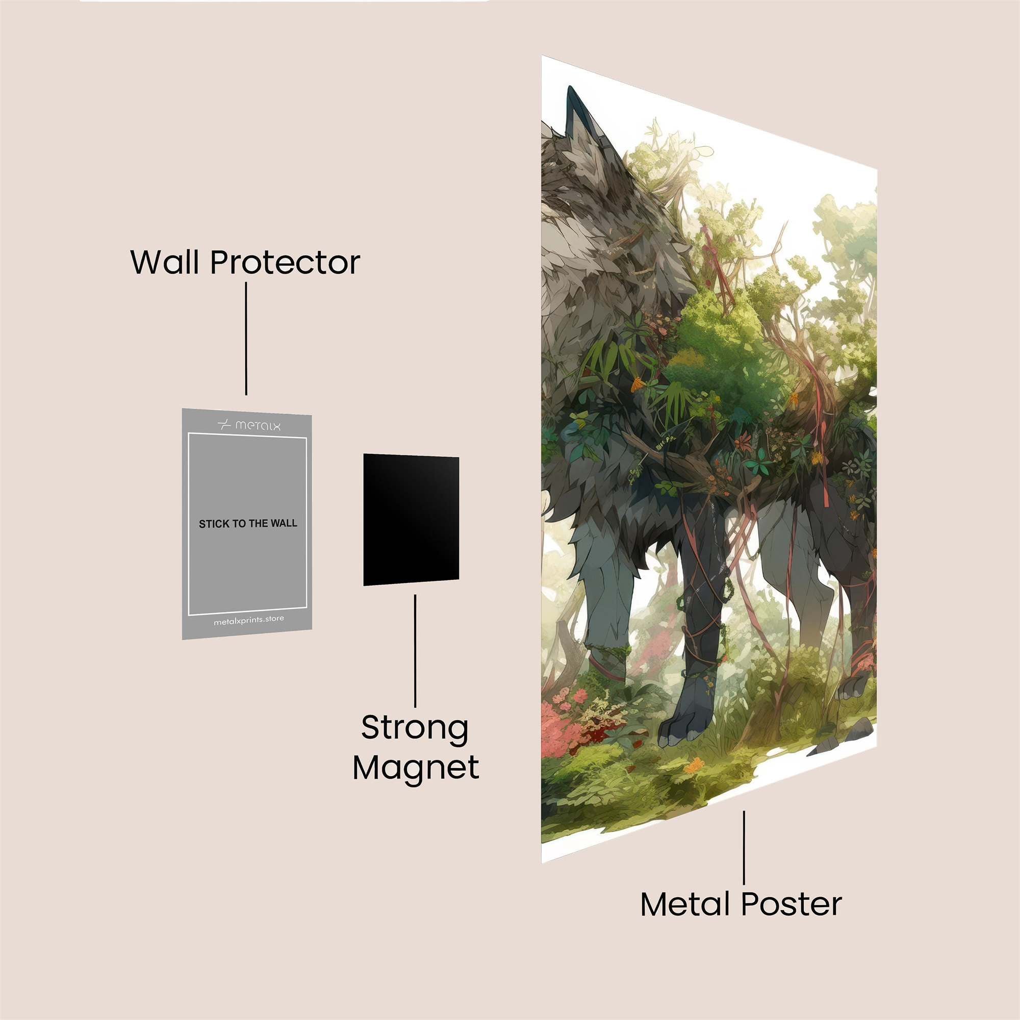 Wolf Verdancy Safe Wall Magnetic / M