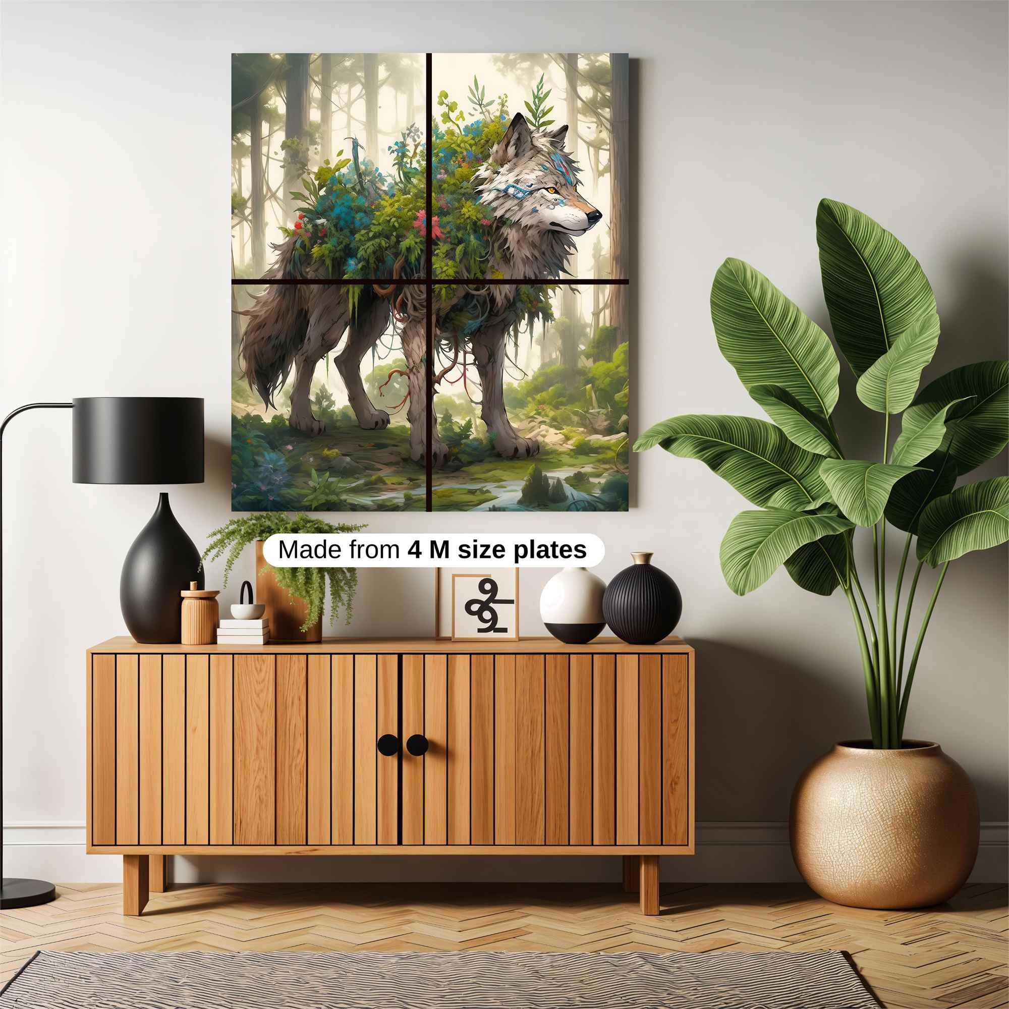 Floral Howl Safe Wall Magnetic / M