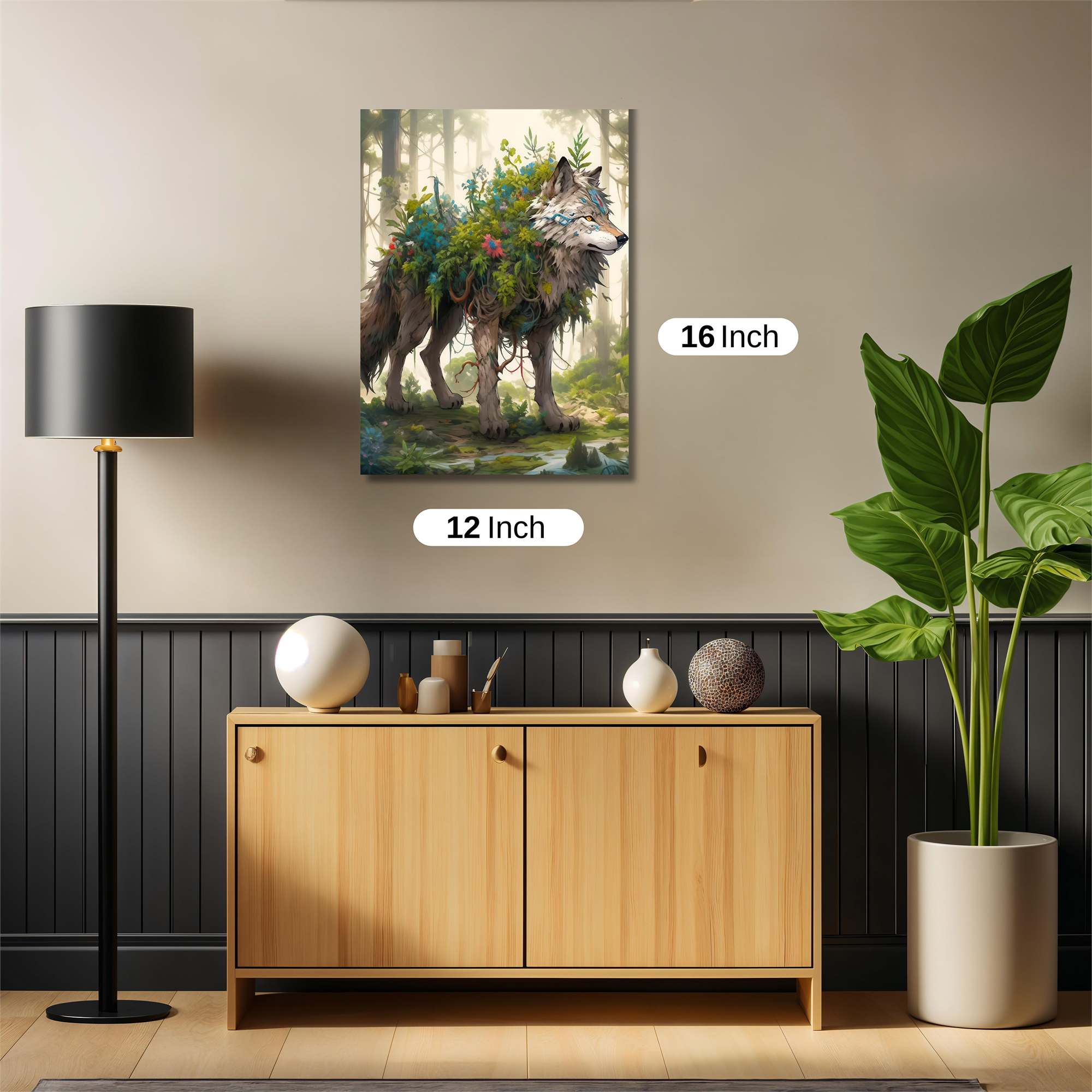 Floral Howl Safe Wall Magnetic / M