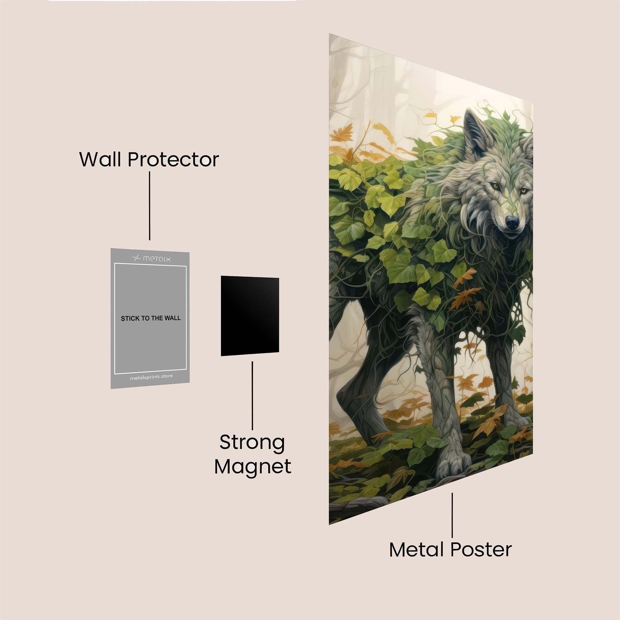 Leafy Sentinels Safe Wall Magnetic / M