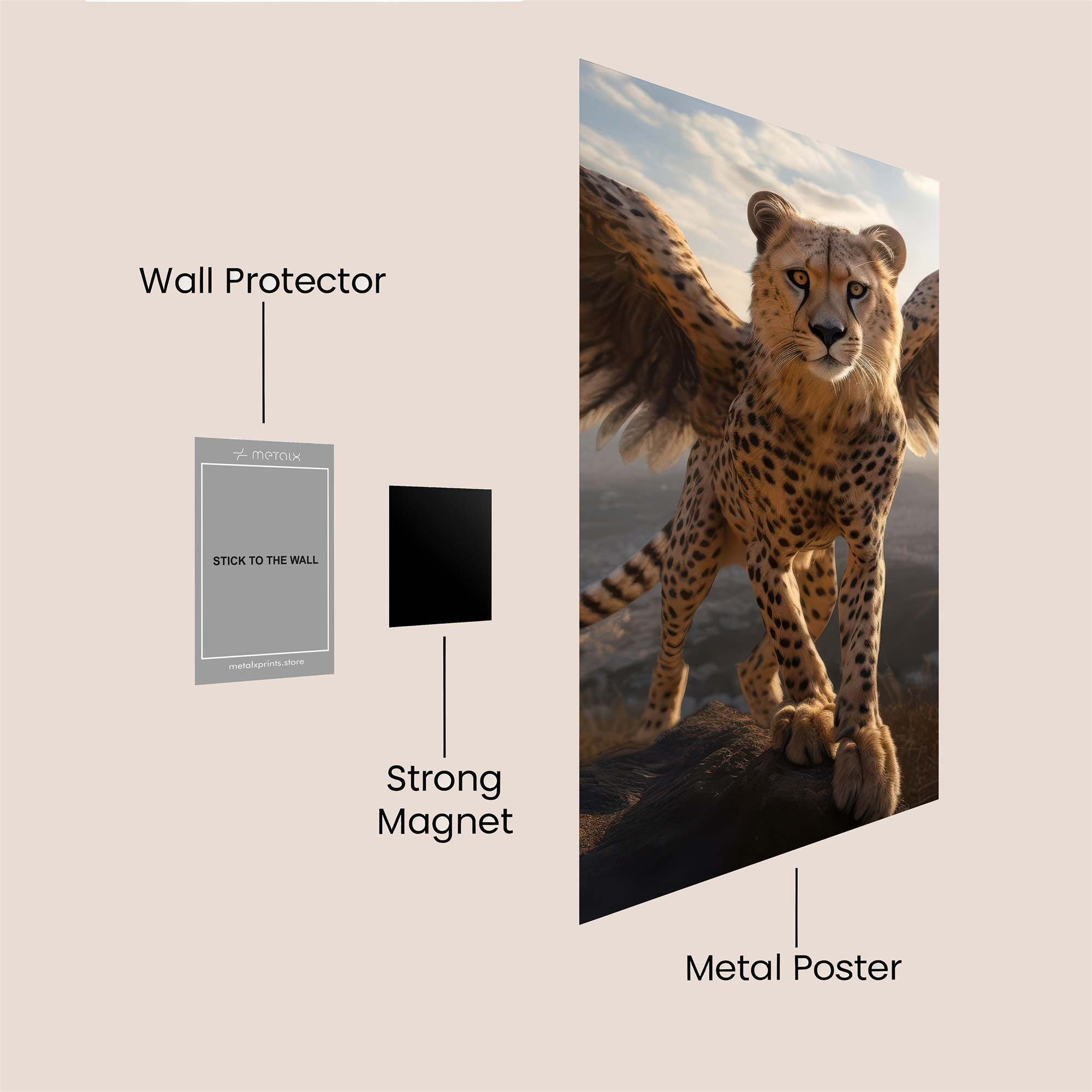 Cheetah Ascendancy Safe Wall Magnetic / M