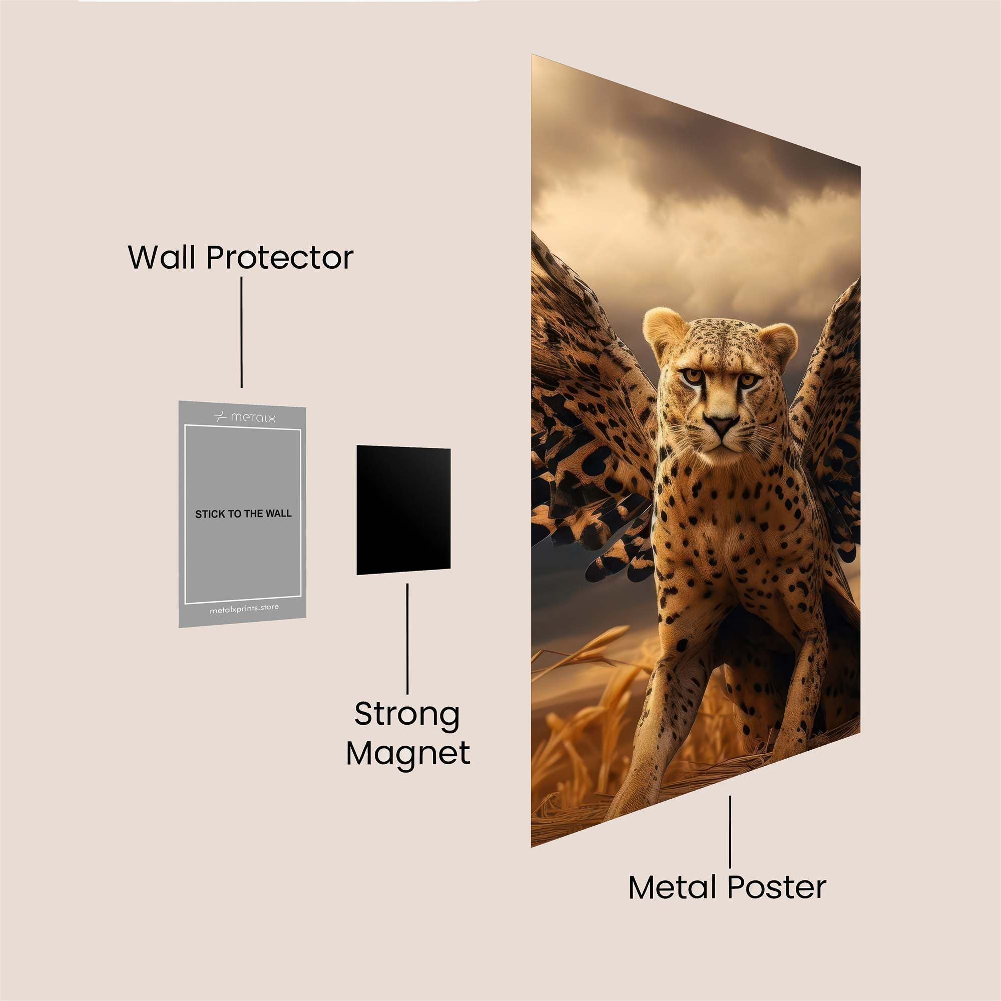 Cheetah Ascension Safe Wall Magnetic / M