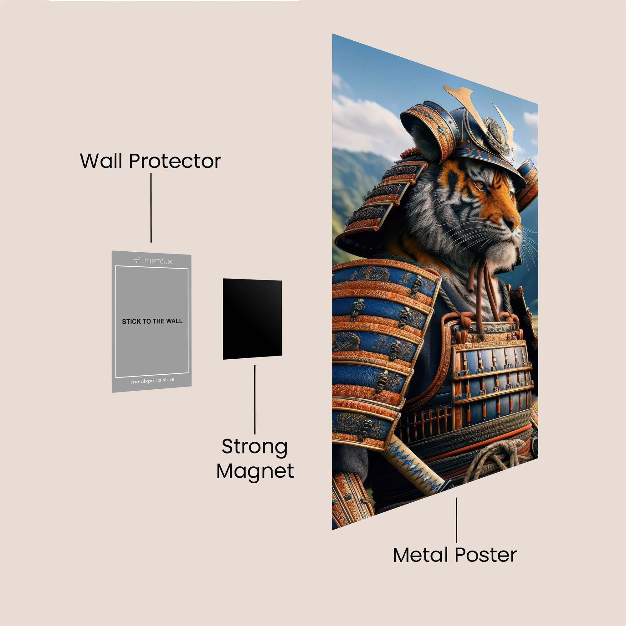 Samurai Prowess Safe Wall Magnetic / M