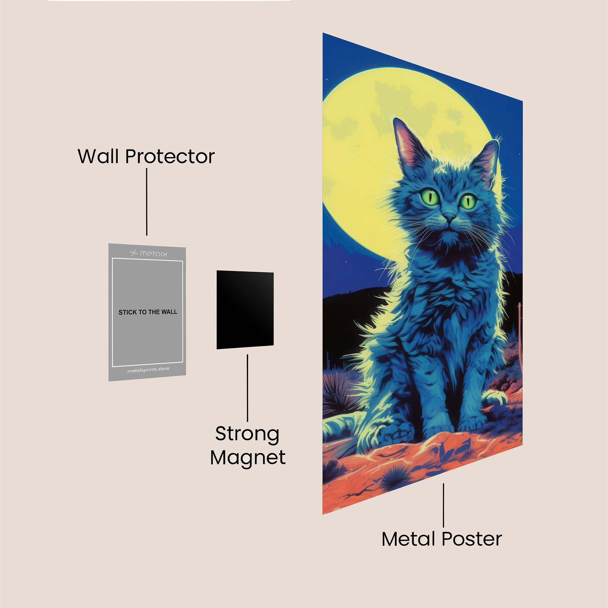 Lunar Whiskers Safe Wall Magnetic / M