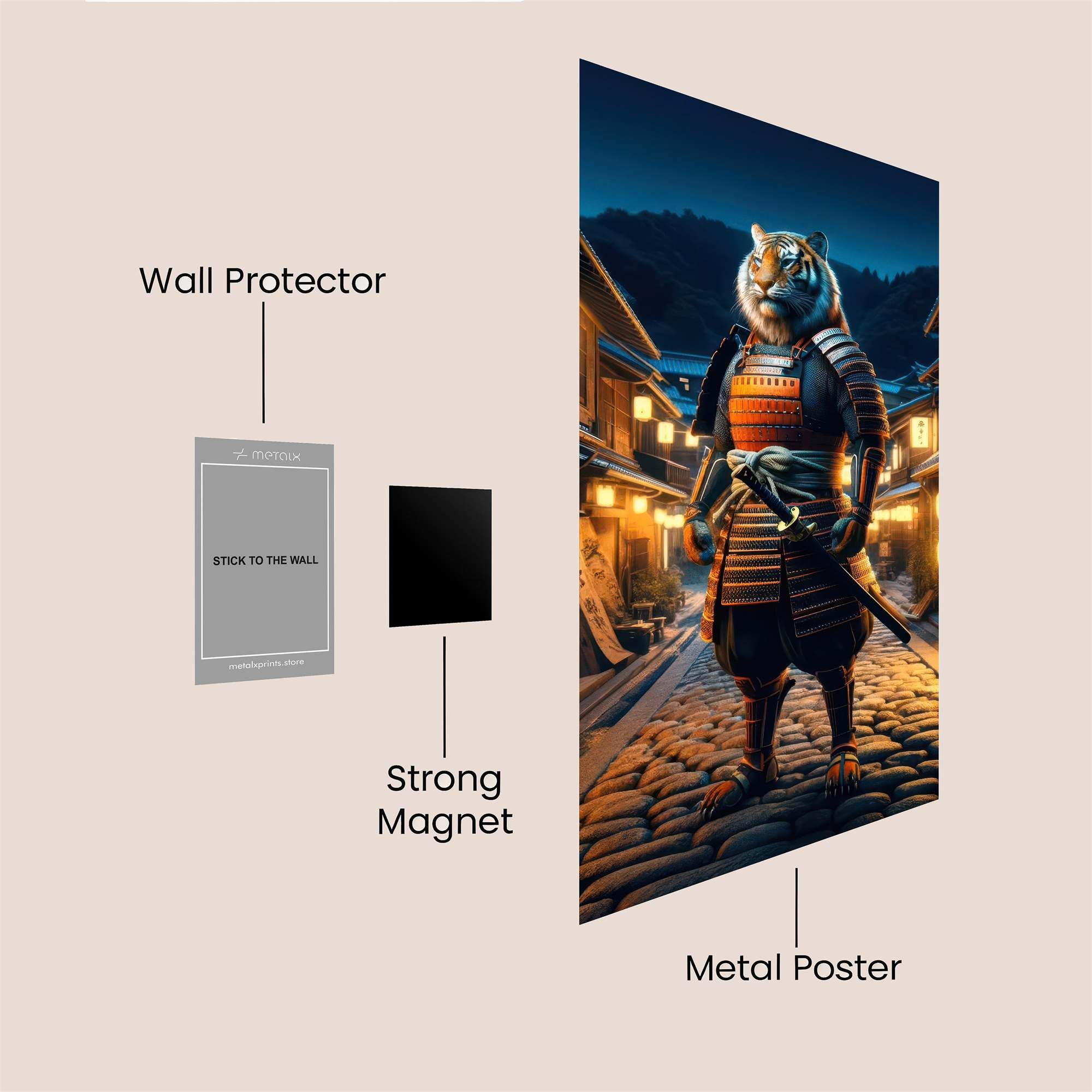 Tiger Warrior Safe Wall Magnetic / M