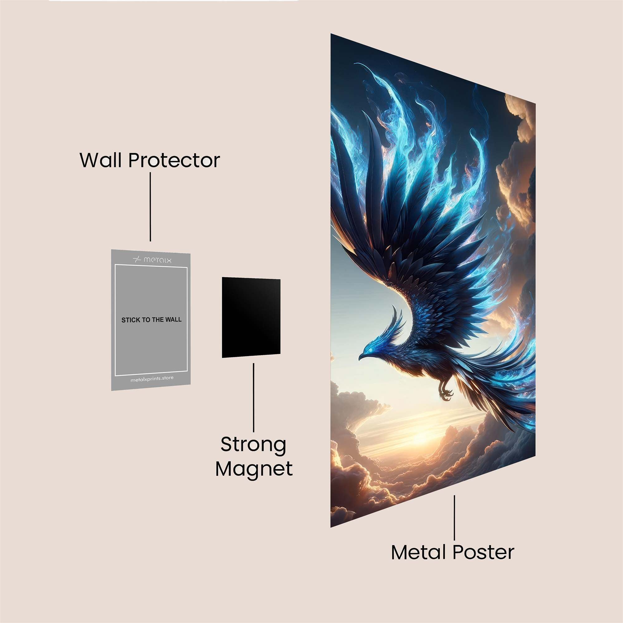 Phoenix Ascendant Safe Wall Magnetic / M