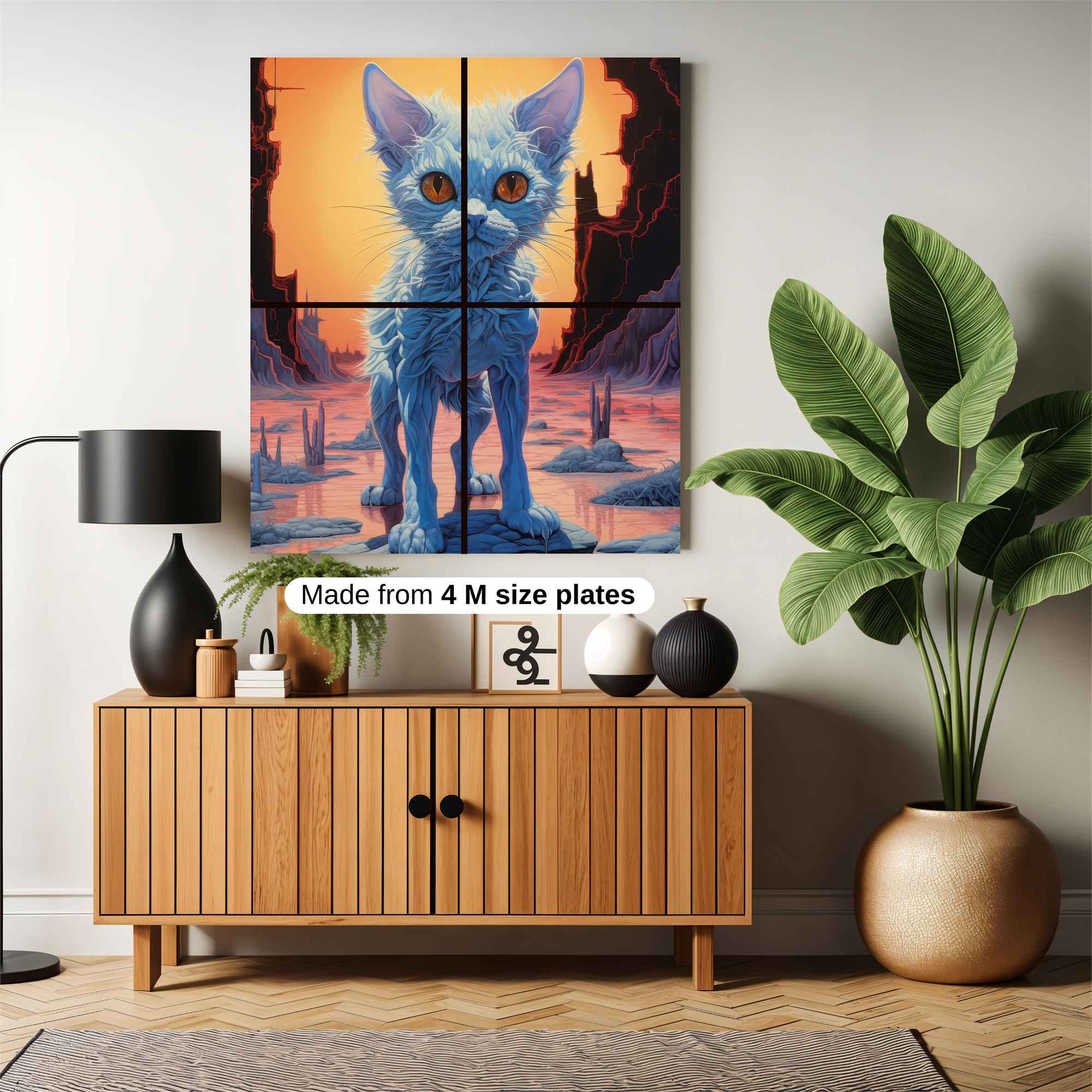 Alien Feline Safe Wall Magnetic / M