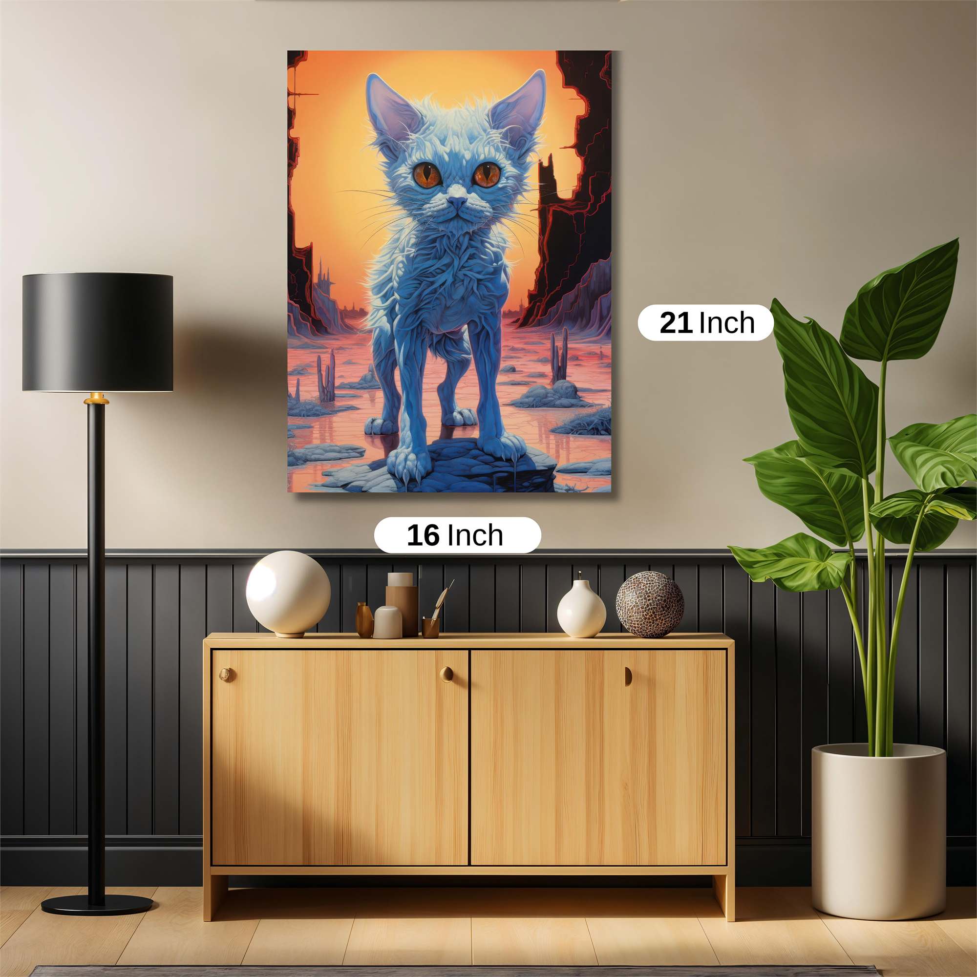 Alien Feline Safe Wall Magnetic / M