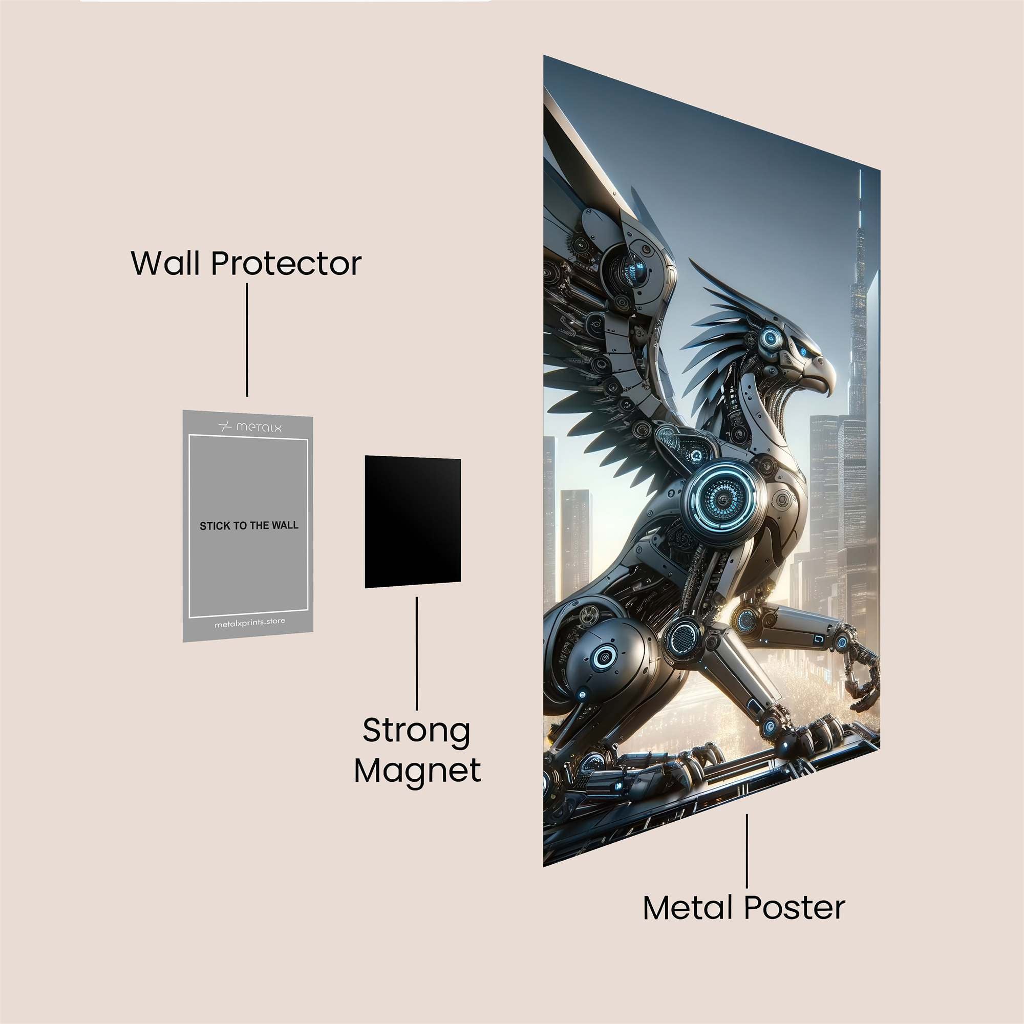 Cyber Gryphon Safe Wall Magnetic / M