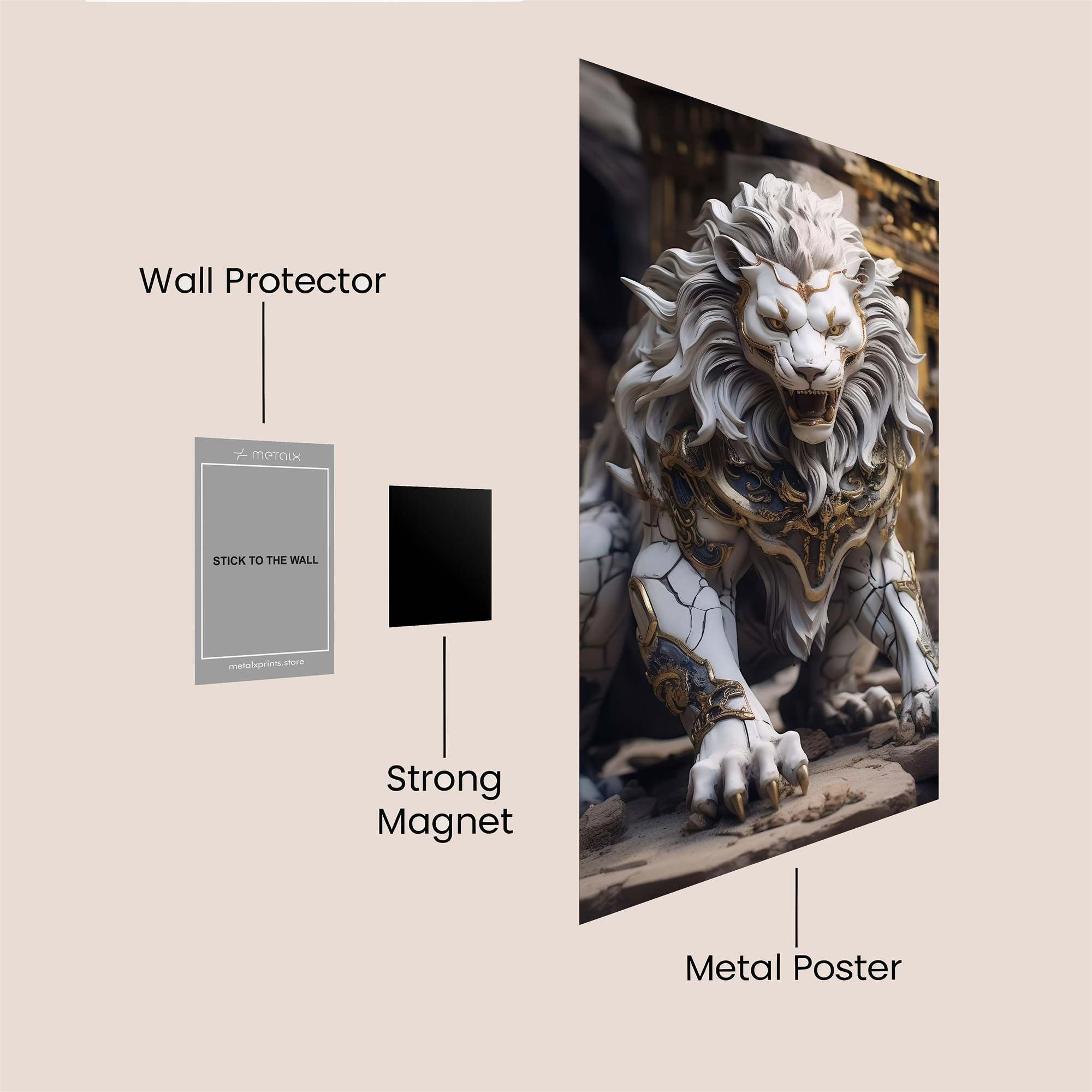 Lion Majesty Safe Wall Magnetic / M