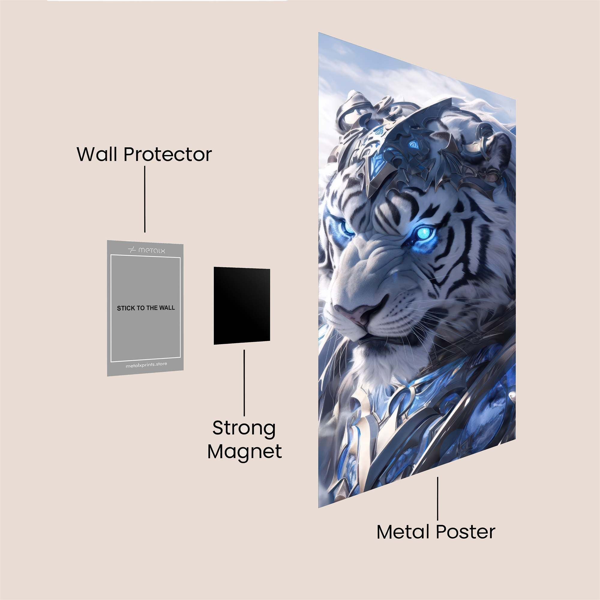 Frosted Majesty Safe Wall Magnetic / M