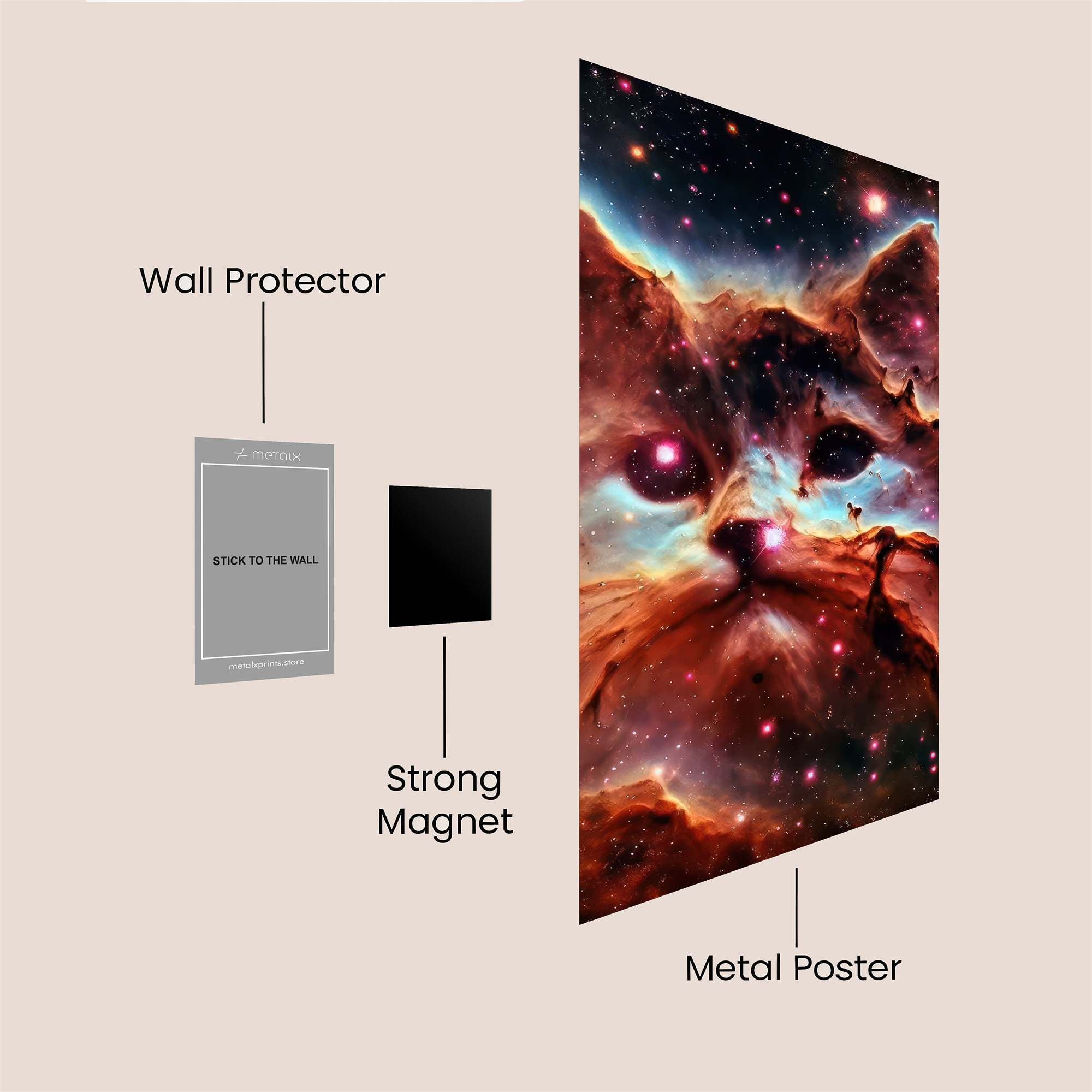 Cosmic Whiskers Safe Wall Magnetic / M