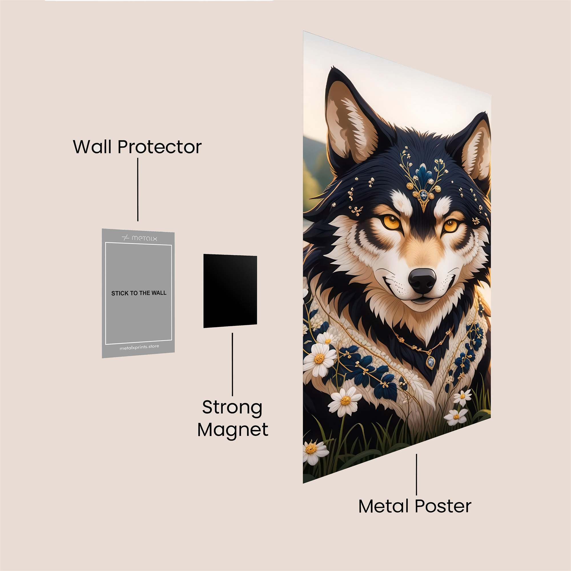 Wolf's Enigma Safe Wall Magnetic / M