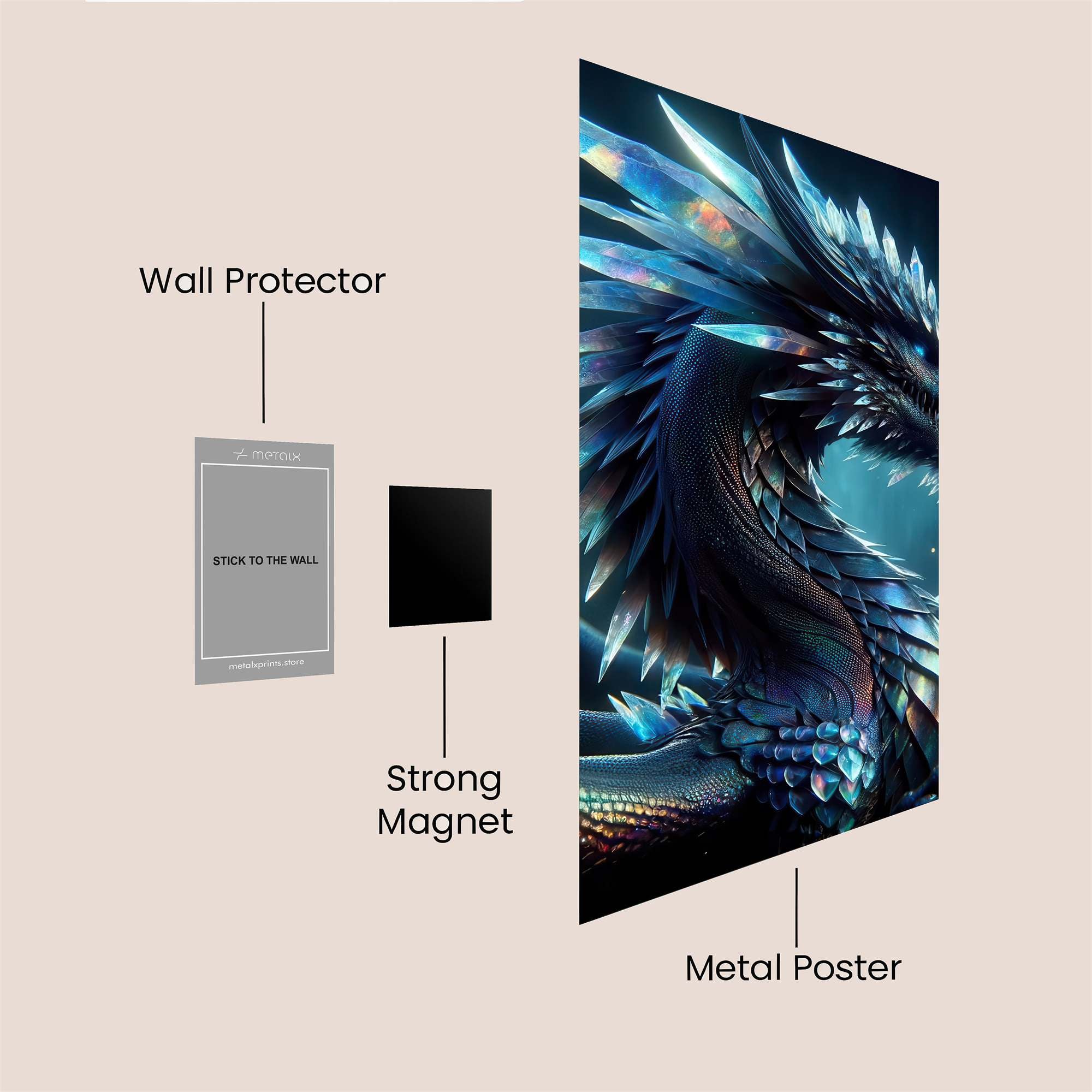 Crystal Majesty Safe Wall Magnetic / M
