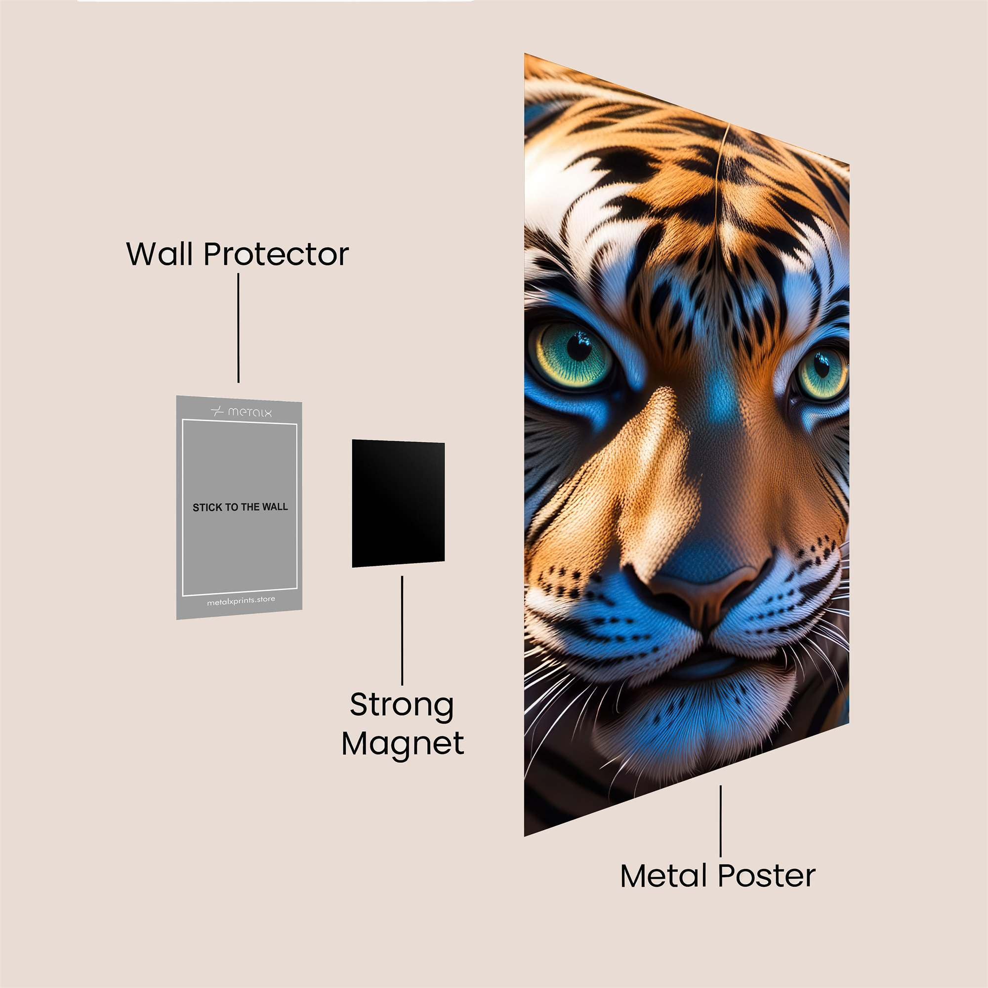Tiger Majesty Safe Wall Magnetic / M