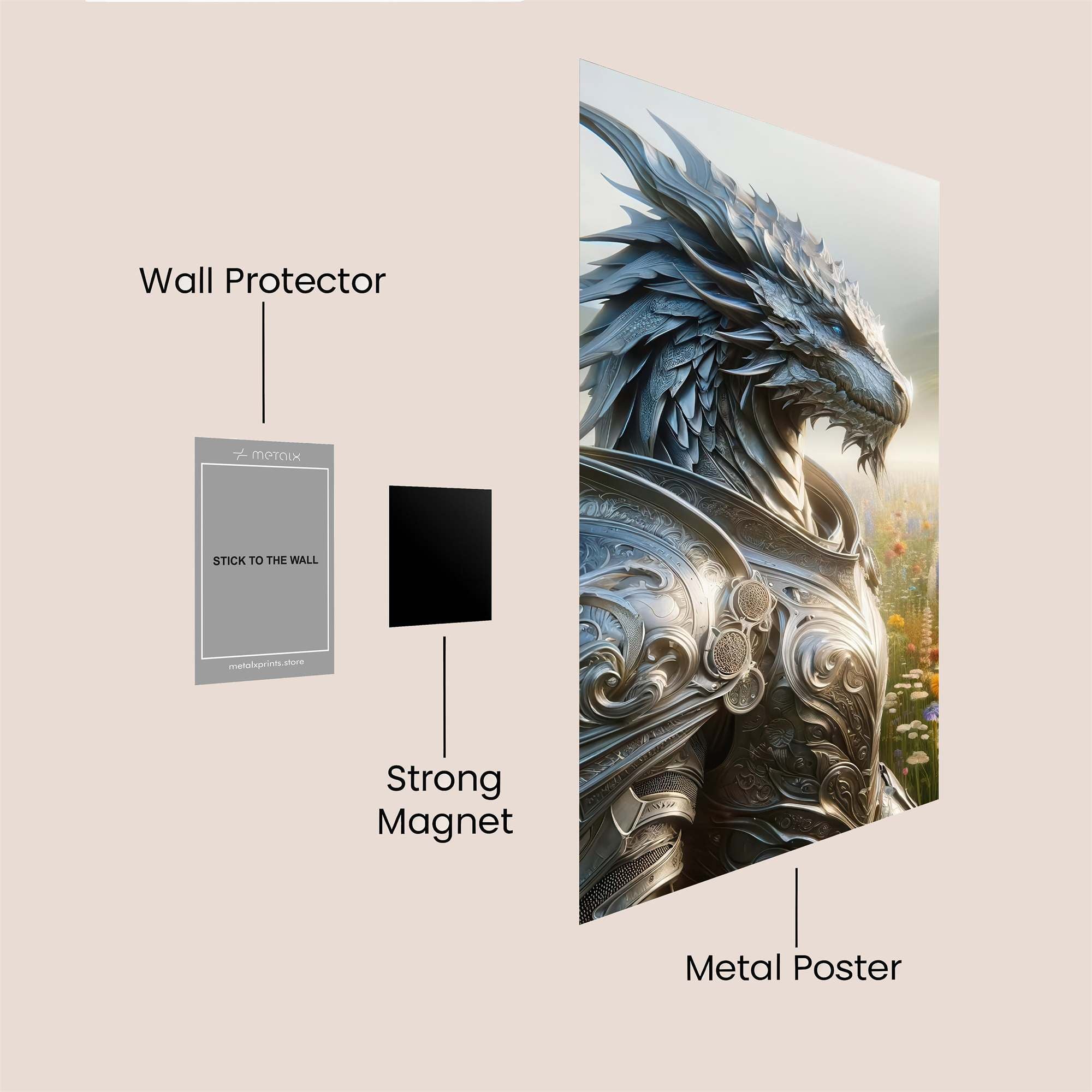 Draconic Serenity Safe Wall Magnetic / M