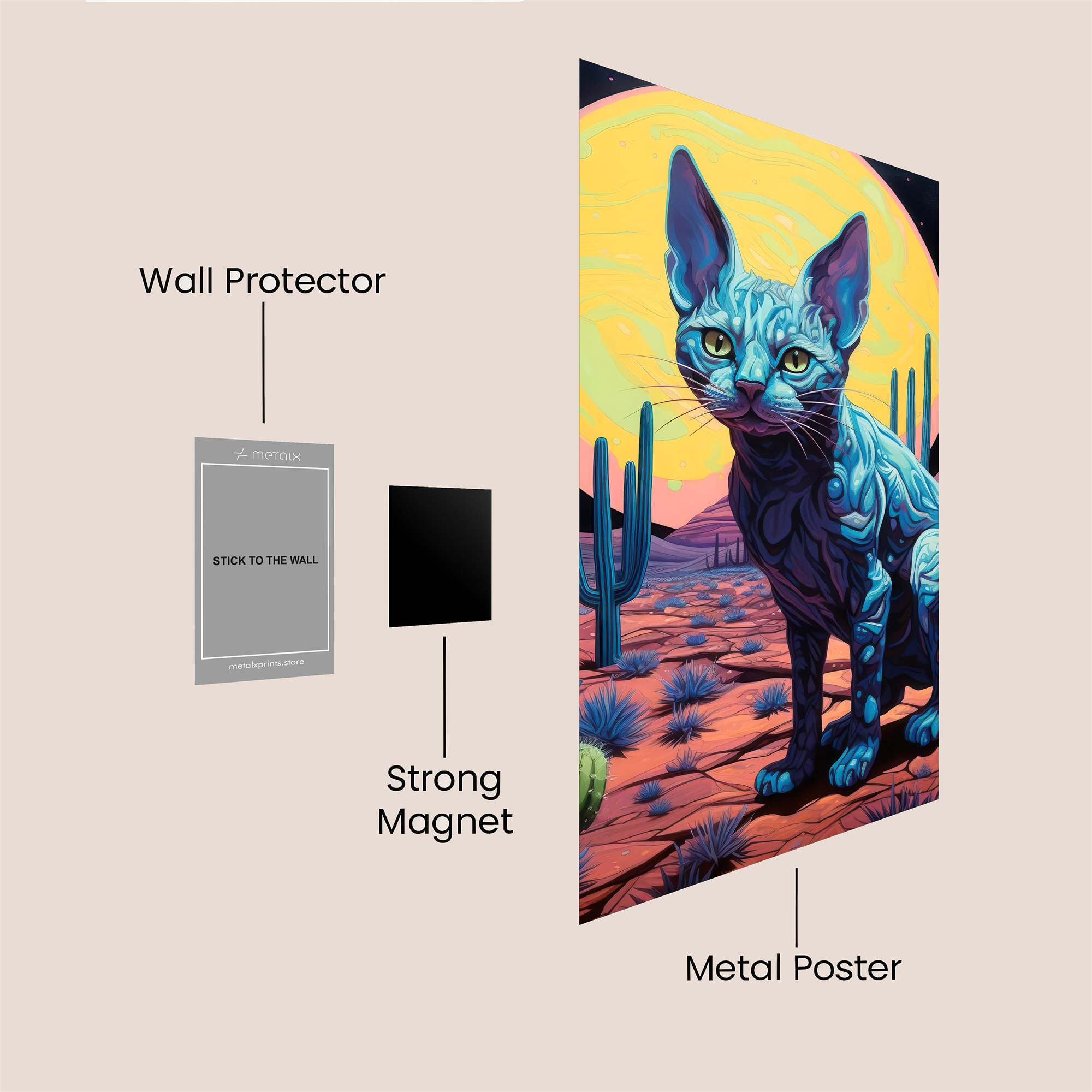 Feline Luminance Safe Wall Magnetic / M